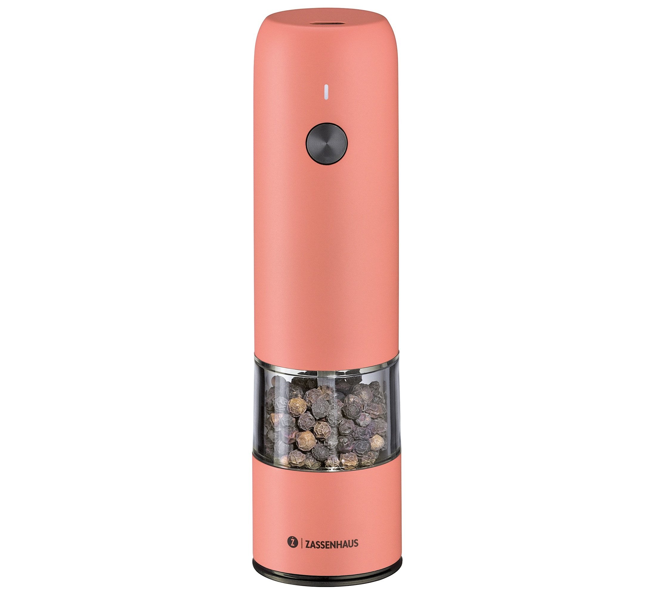ZASSENHAUS Salz-/Pfeffermühle Pfeffermühle Salz- Gewürzmühle USB elektrisch 14cm ZASSENHAUS Köln Akku