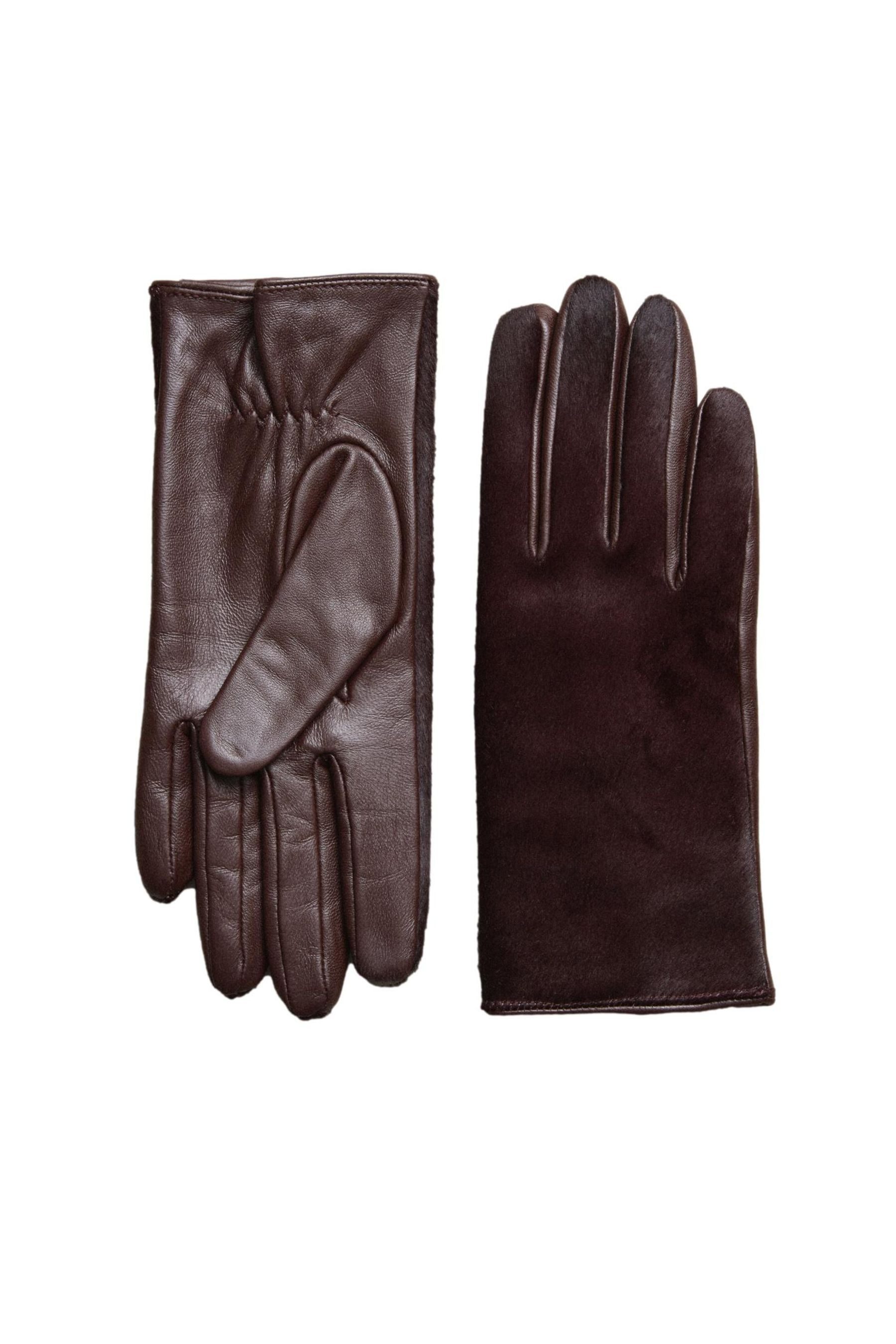 Lederhandschuhe Handschuhe aus Leder mit Fell