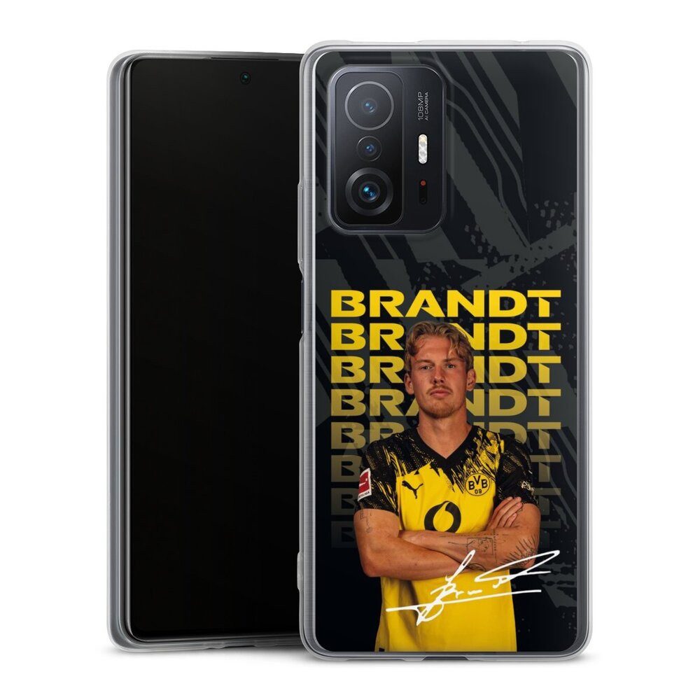 DeinDesign Handyhülle Borussia Dortmund Julian Brandt BVB Julian Brandt 25/26, Xiaomi 11T 5G Slim Case Silikon Hülle Ultra Dünn Schutzhülle