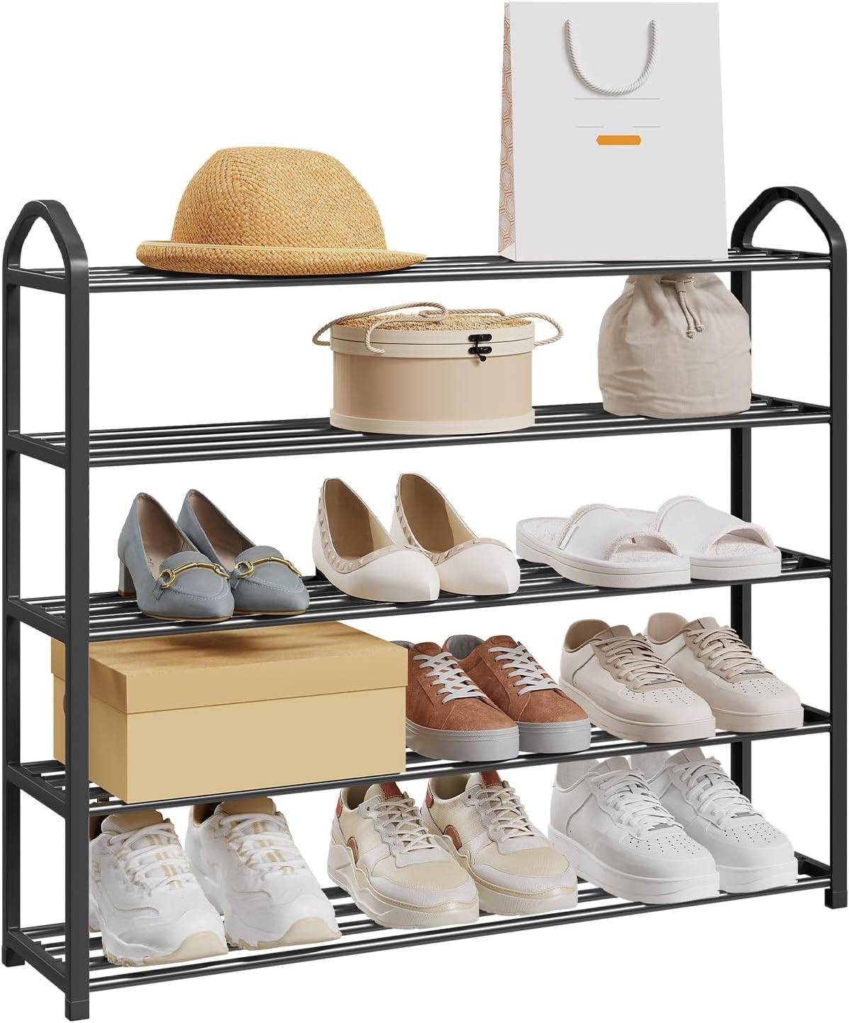 EUGAD Schuhregal, 1-tlg., 5-Ebenen–Metallrohrgestell, für Flur, günstig online kaufen