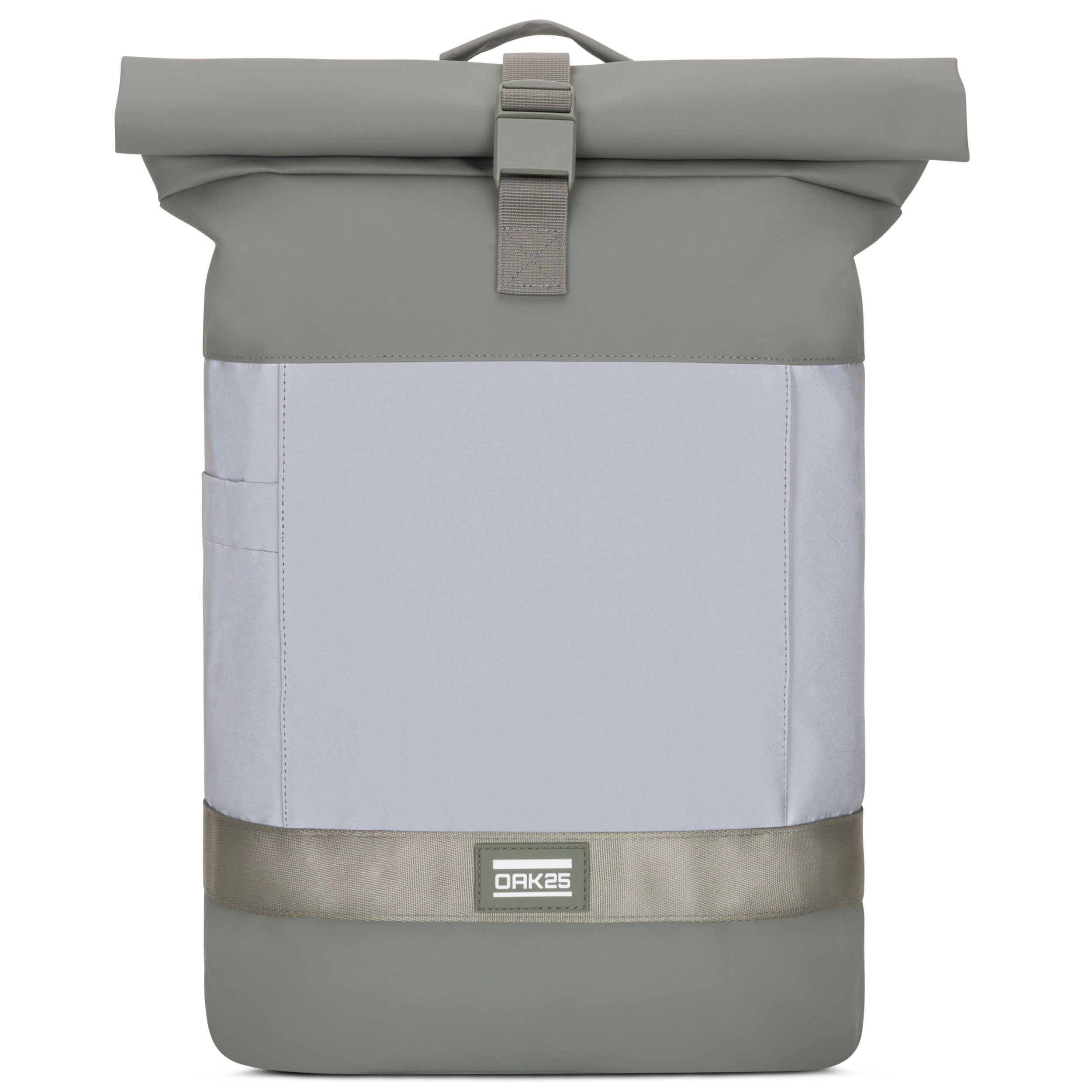 OAK25 Cityrucksack Commute M Rolltop Rucksack (1-tlg), Reflektierend, Wasserabweisend