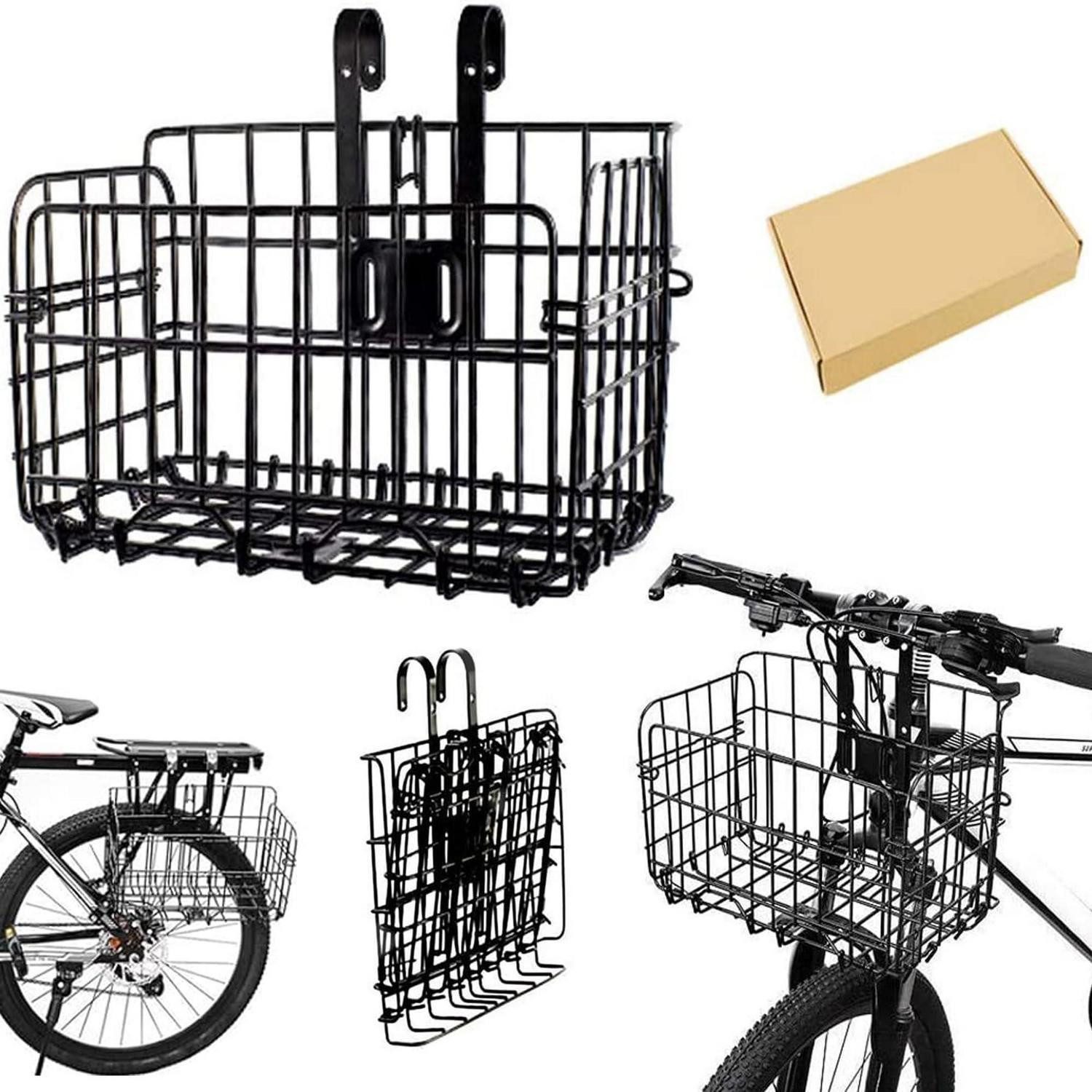 LuxusKollektion Fahrradkorb Fahrradkorb faltbar aus Metallnetz