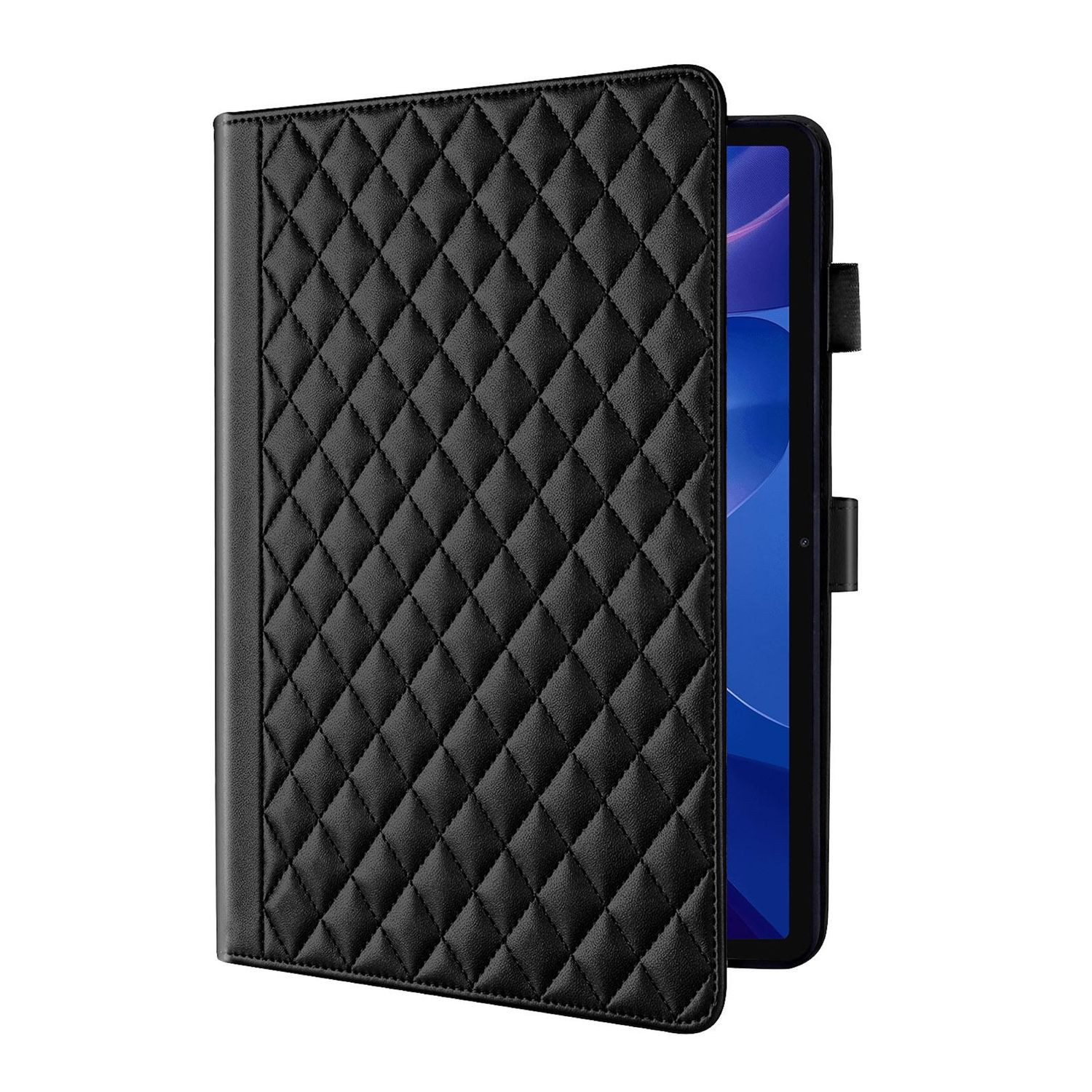 Wigento Tablet-Hülle Für Xiaomi Redmi Pad 2 / Pad SE 2025 Design Rhombus Kunstleder Hülle, Kunstlederhülle mit Rhombus-Textur und Standfunktion