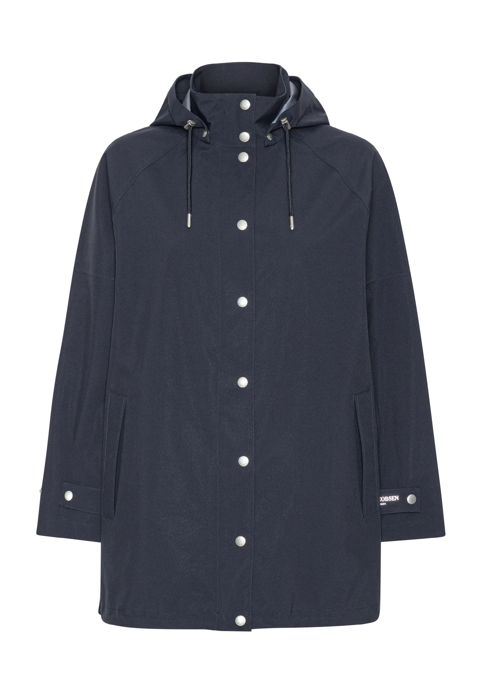 Ilse Jacobsen Regenjacke GENTLERAIN02 Weite Regenjacke mit Kapuze, wasserdicht, atmungsaktiv und funktional