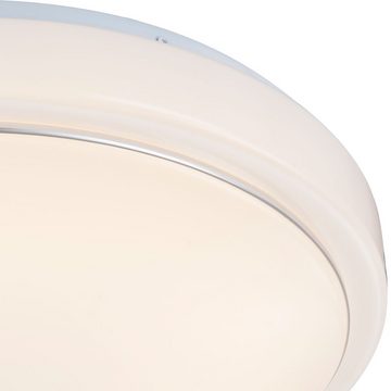 Globo LED Deckenleuchte, LED-Leuchtmittel fest verbaut, Warmweiß, Deckenleuchte Deckenstrahler Deckenlampe weiß LED D 33cm