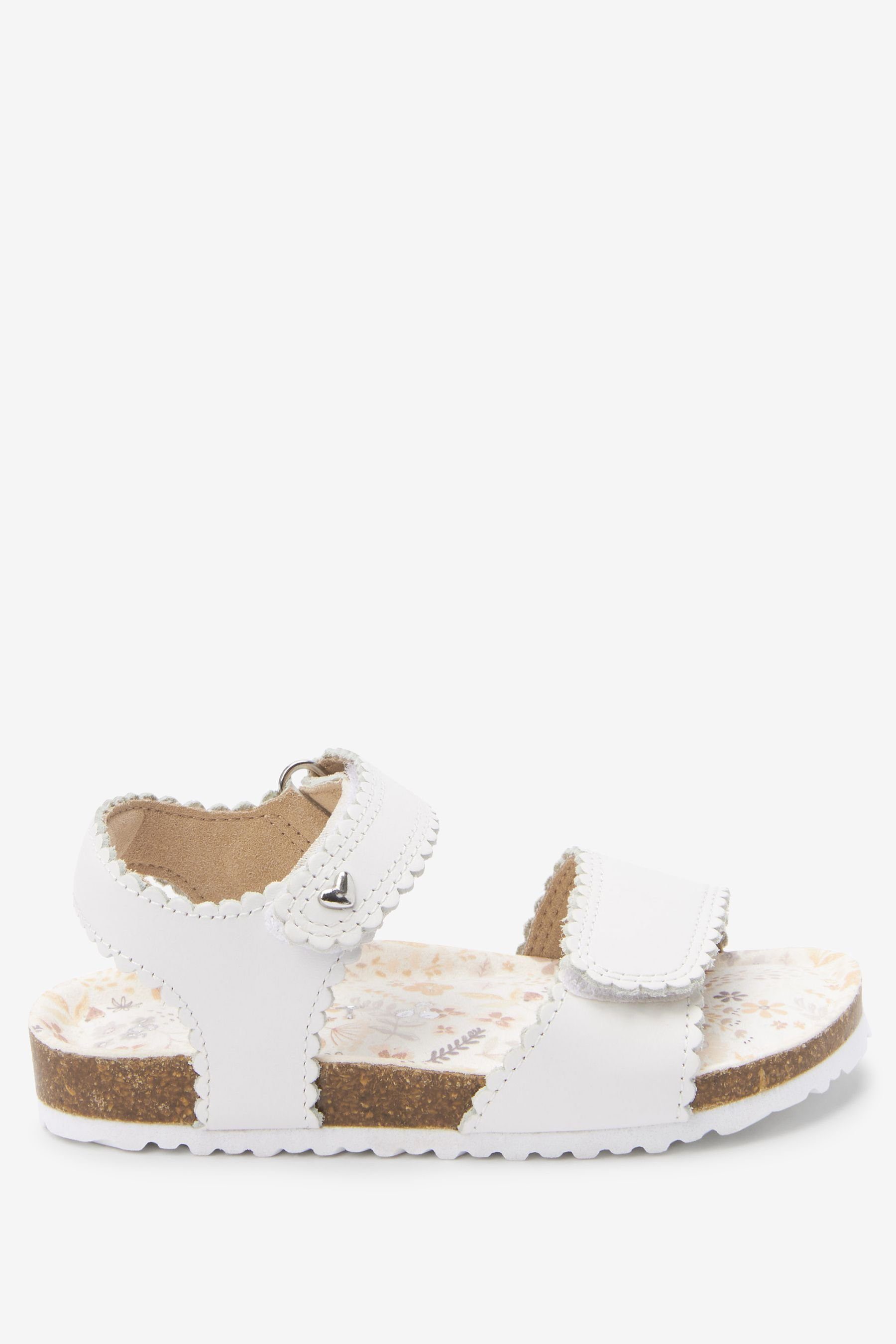 Next Sandalen mit Korksohle Sandale (1-tlg) White Leather
