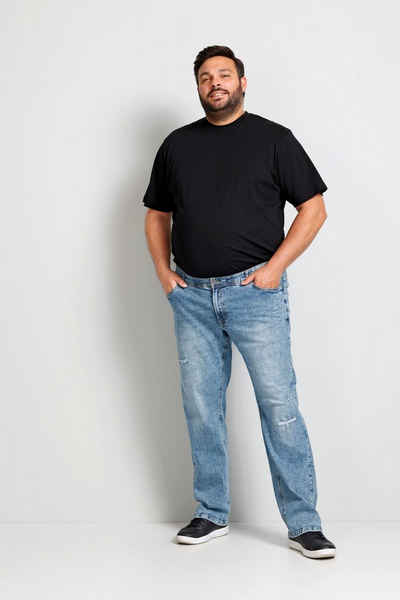 Boston Park 5-Pocket-Jeans Boston Park Jeans Bauchfit destroyed 5-Pocket