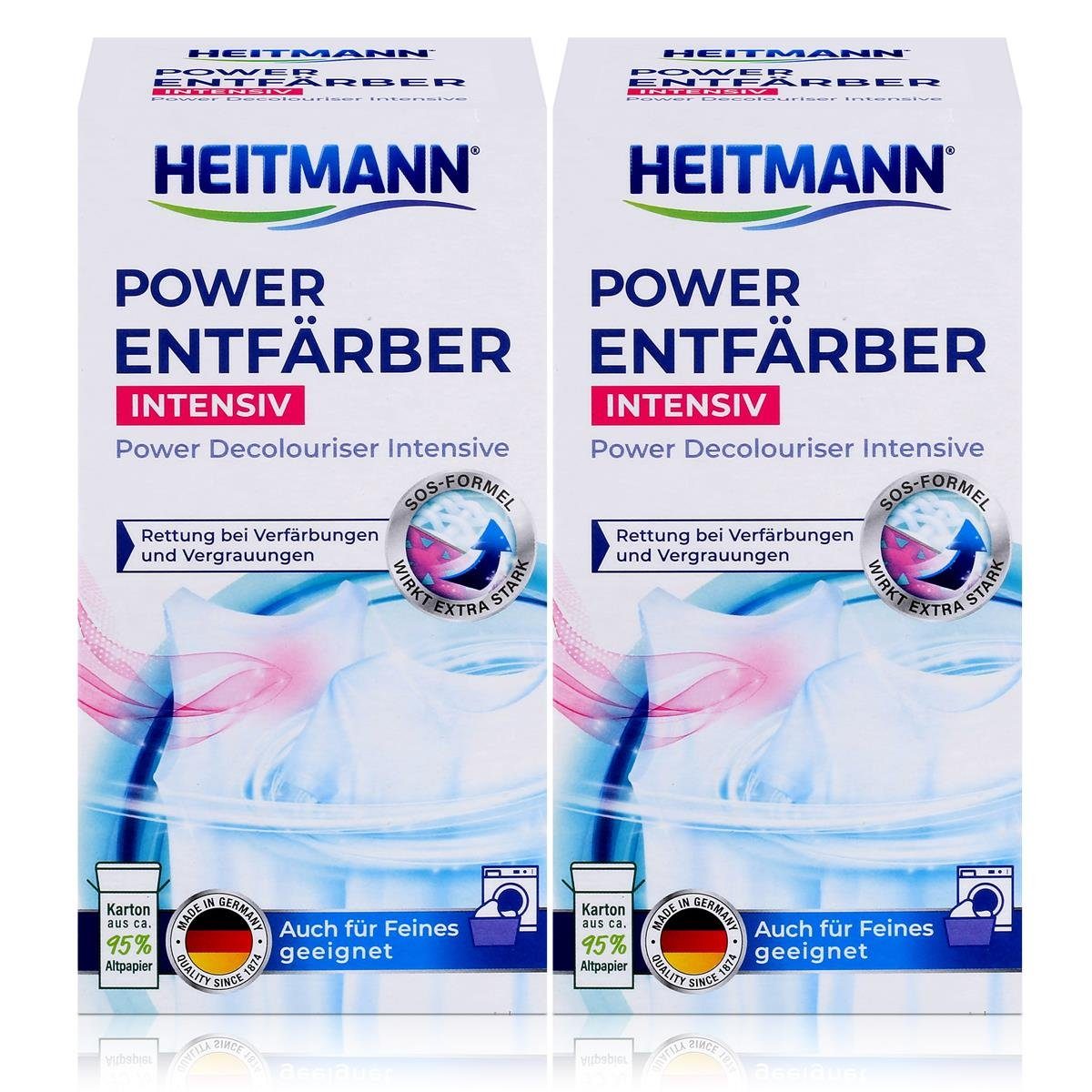 Heitmann Power Entfärber Intensiv 250g (2er Pack) Spezialwaschmittel
