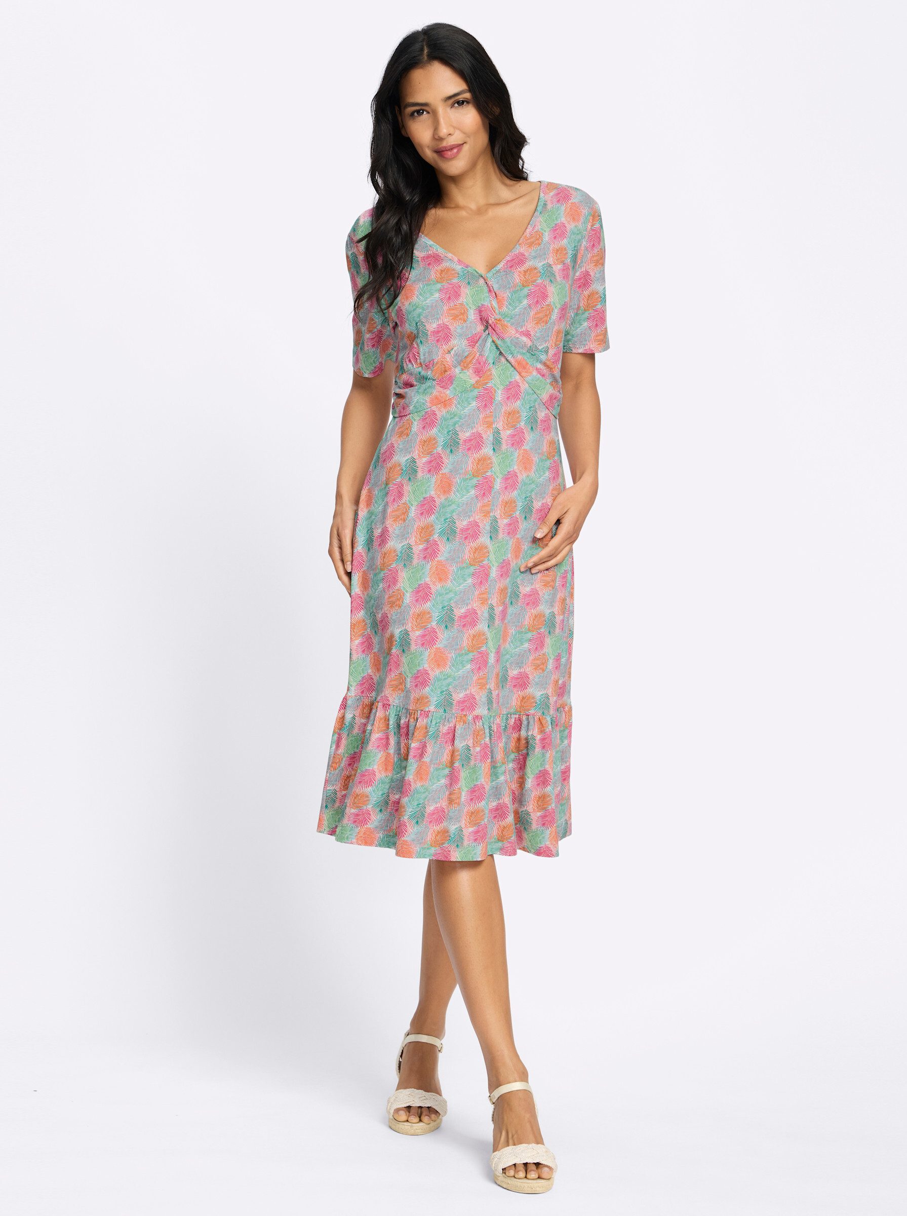 Sieh an! Jerseykleid Jersey-Kleid Kurzarm