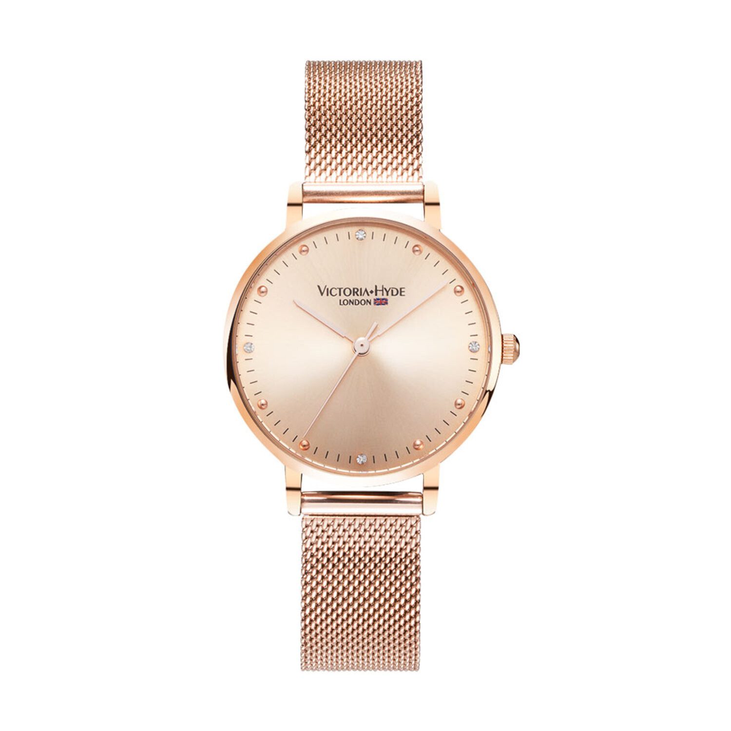 Victoria Hyde Quarzuhr Quarzuhr Armbanduhr, Damenuhr, Edelstahlarmband, analog Mesh-Armband Mesh-Armband, (1-tlg., Kein Set)