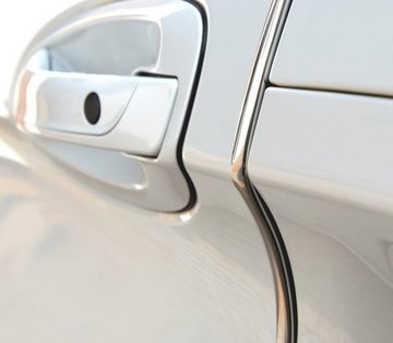HR-IMOTION Auto Zierleiste Kantenschutz 48 x U-PROFIL Tür Schutzleiste chrom Verzierung Auto-Adapter
