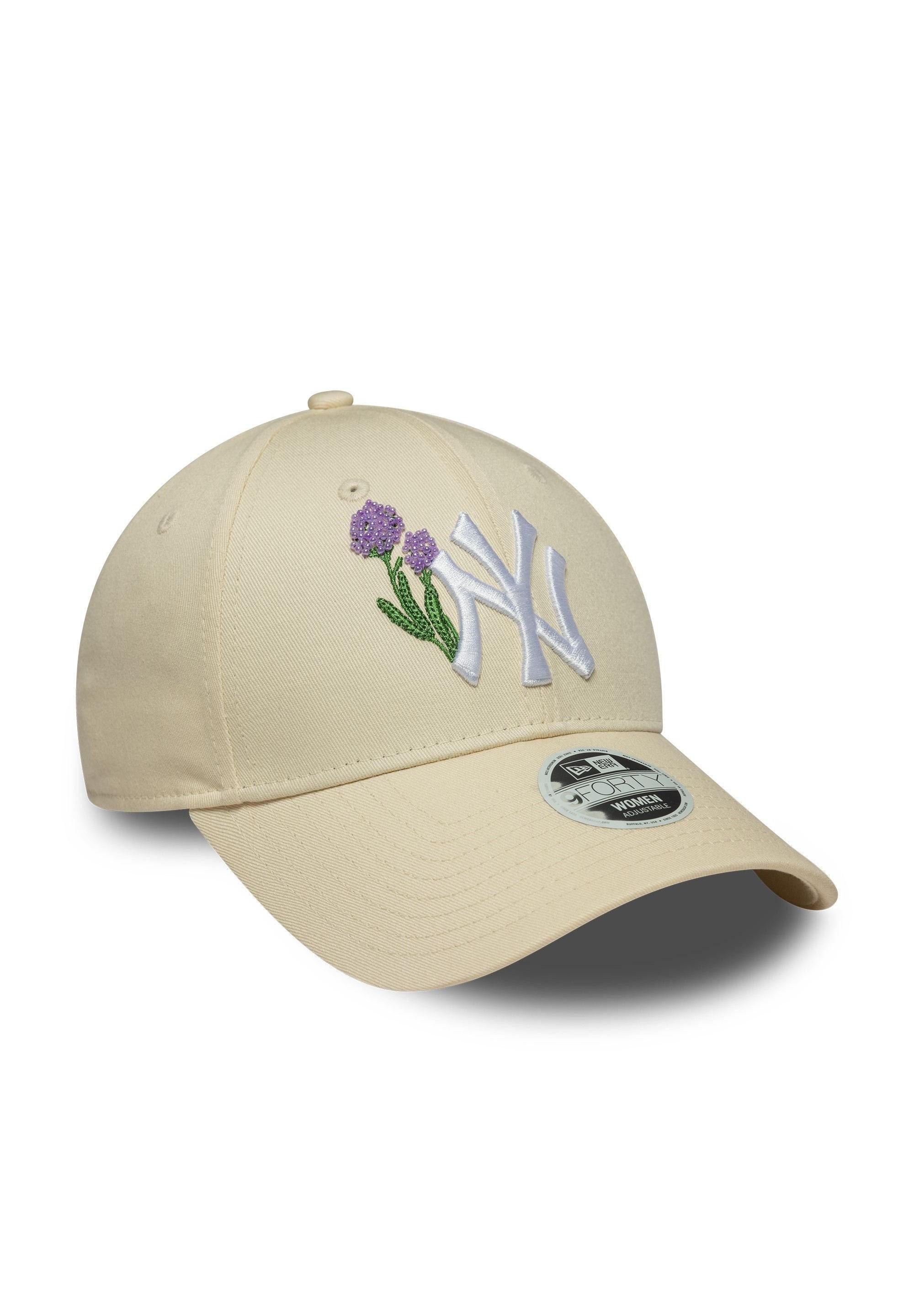 New Era Baseball Cap New York Yankees Blumen 9Forty Women Cap New Era Pastel Gelb (1-St)