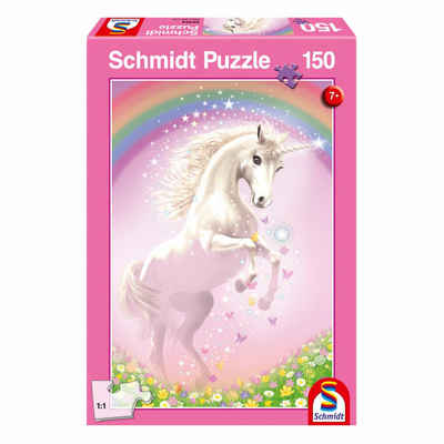 Schmidt Spiele Puzzle Rosa Einhorn, 150 Puzzleteile