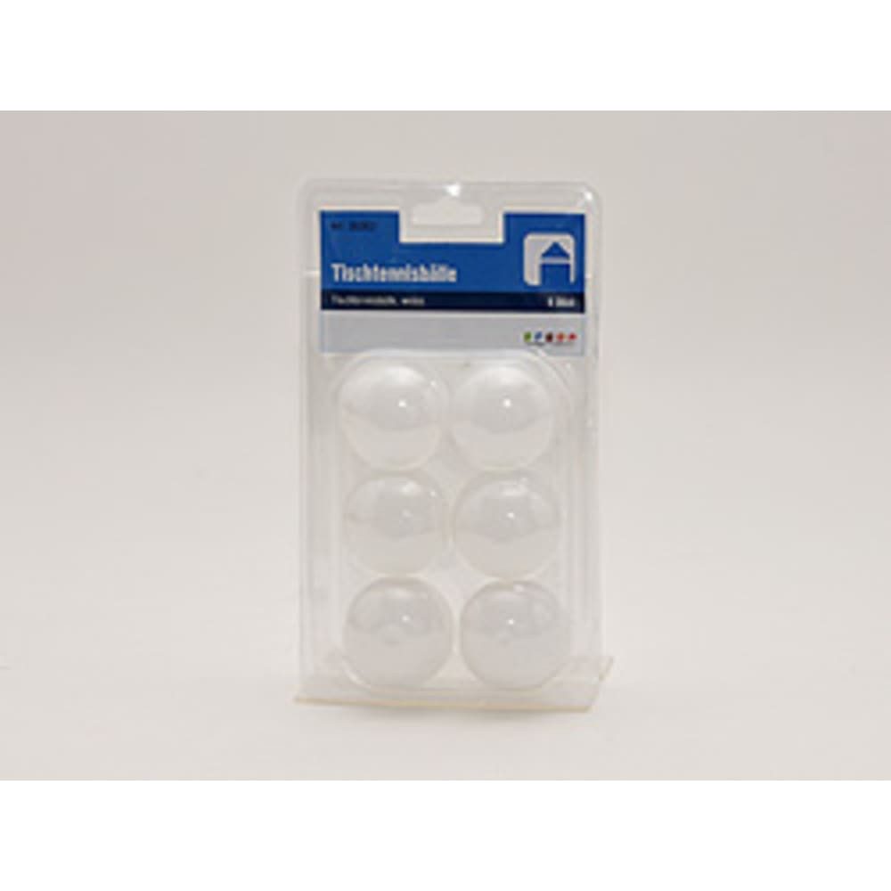 HundB Tischtennisball Tischtennisbälle 6er Set Weiß/Orange