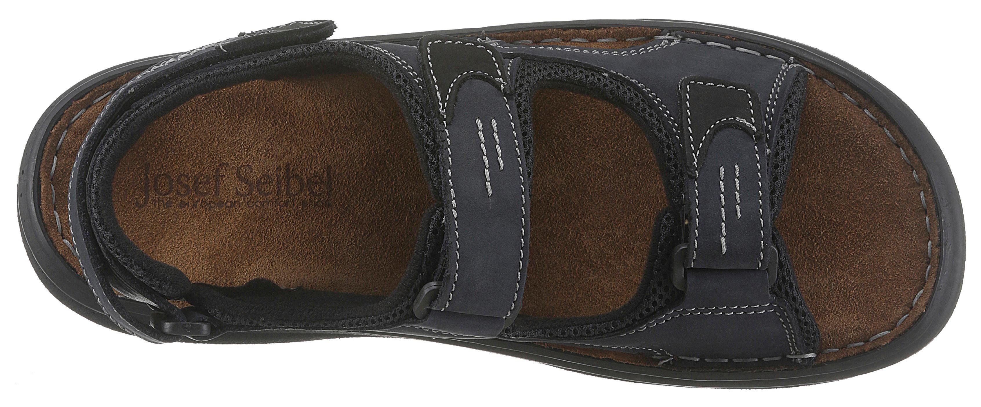 Josef Seibel FRANKLYN Sandale, Sommerschuh, Klettschuh, Freizeitsandale, mit Kontrastnähten