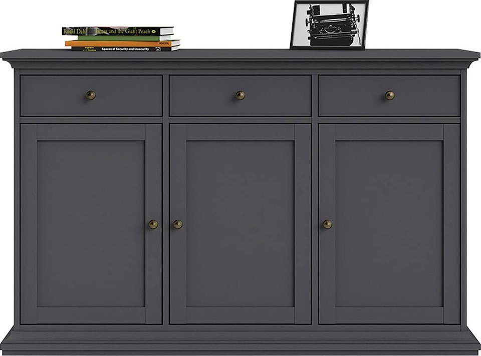 Home affaire Kommode Paris, mit vielen Staurammöglichkeiten und einer Rahmenoptik, Breite 143,7 cm