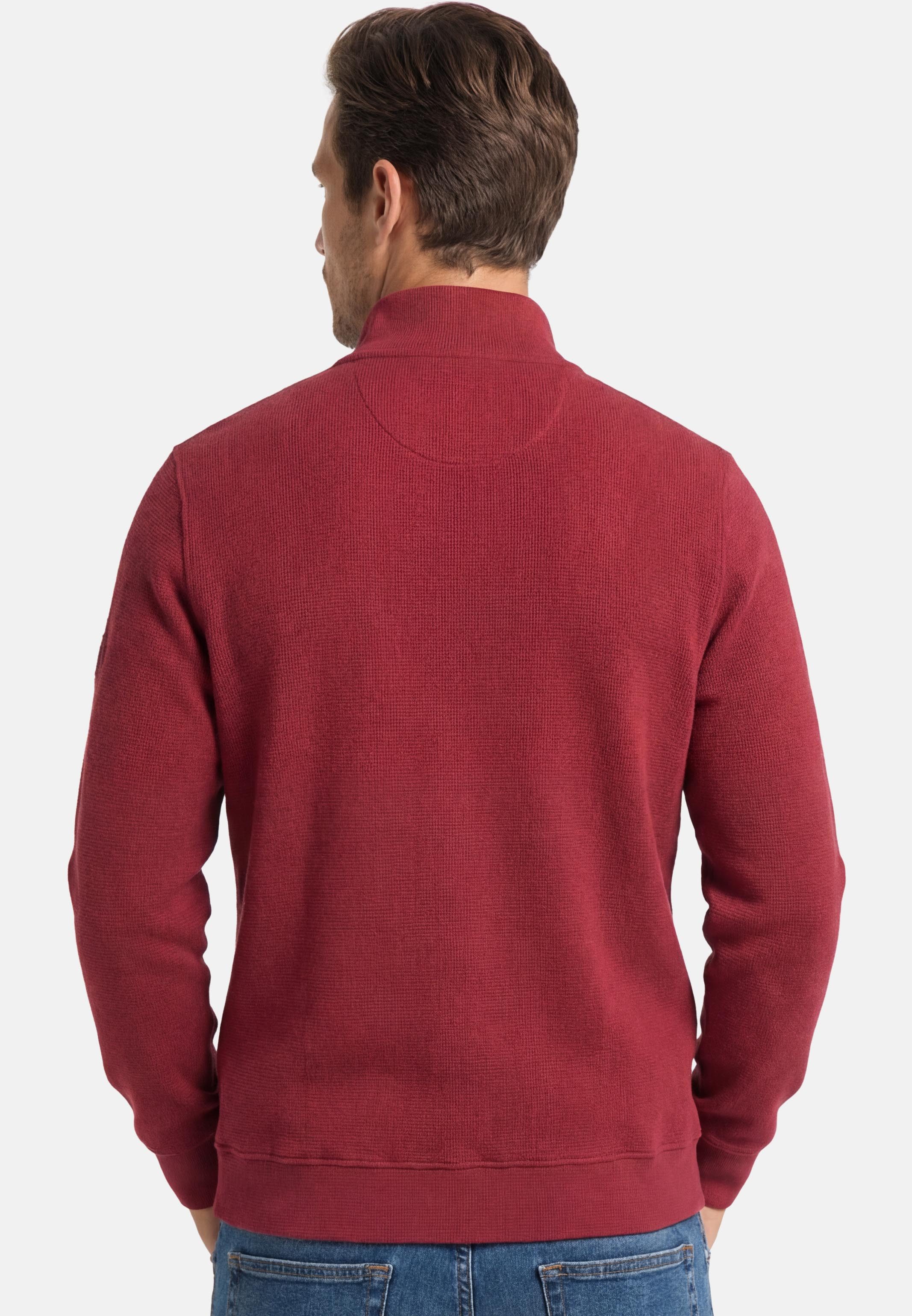 Redmond Strickpullover Basic (1-tlg) Troyer - Baumwolle - Atmungsaktiv - Troyer Kragen, sportlicher Stil
