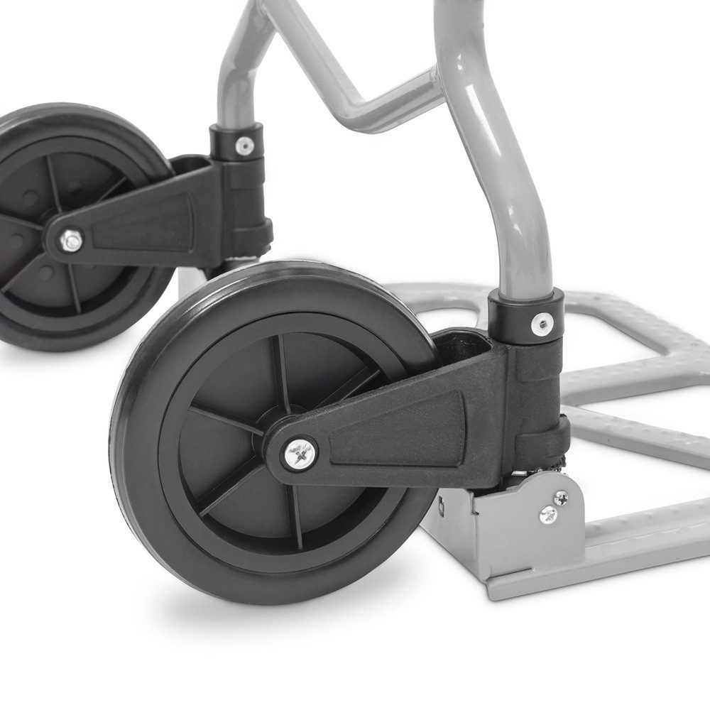 relaxdays 1 Folding Hand Truck, Transport Trolley up to 60kg, Quickly Assembles & Folds Down