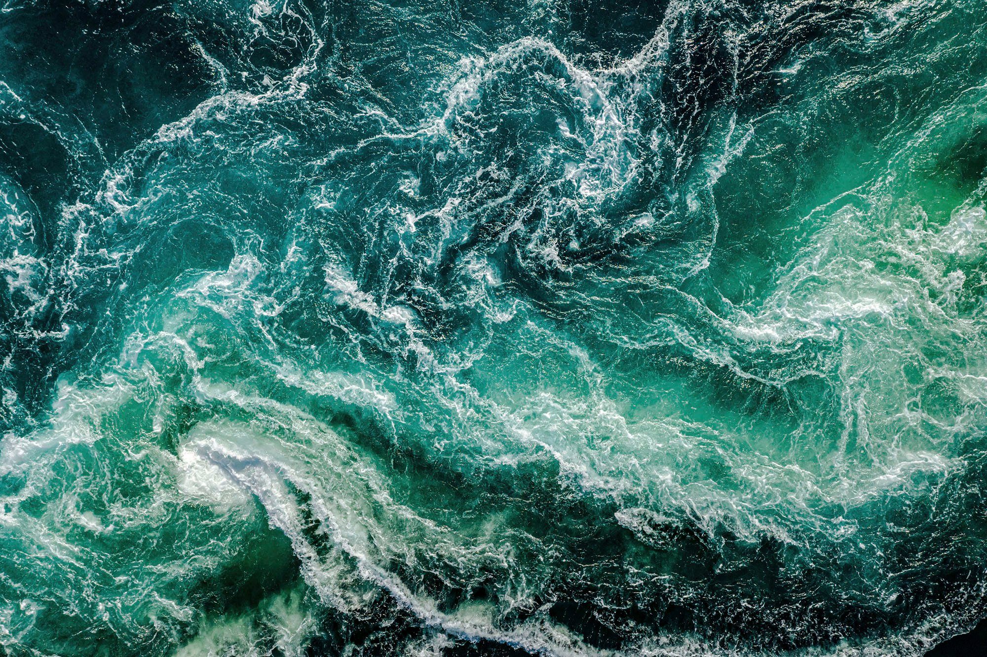 Leinwandbild (1 queence Schallabsorptions-Eigenschaften Akustikbild Meer, Meer Aqua, sehr guten Bilder mit St),