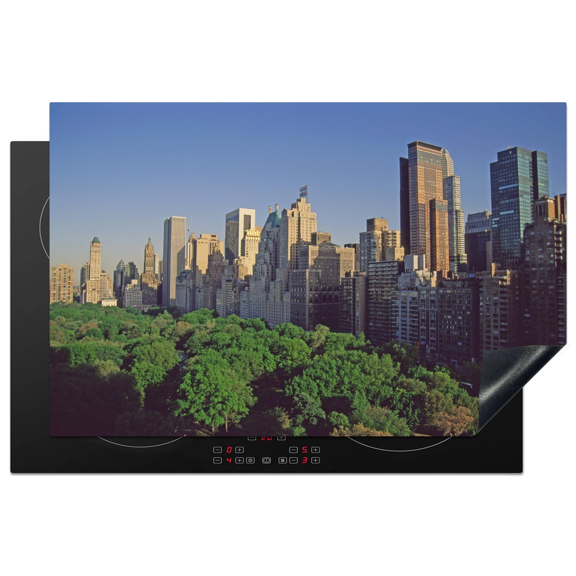 MuchoWow Herdblende-/Abdeckplatte New York - Amerika - Central Park, Vinyl, (1 tlg), 81x52 cm, Induktionskochfeld Schutz für die küche, Ceranfeldabdeckung