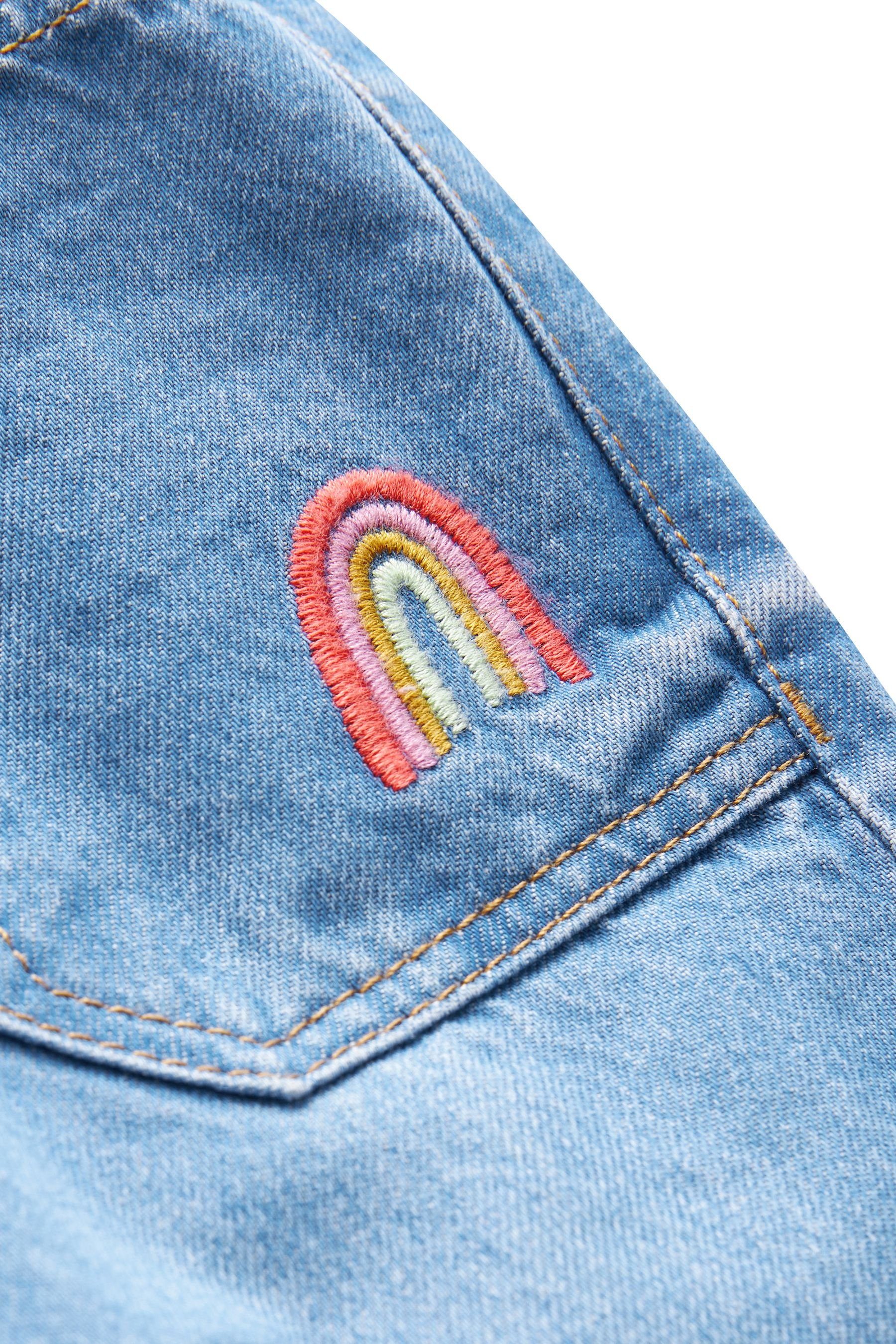 Next Schlupfjeans Jeans mit Regenbogenprint (1-tlg)