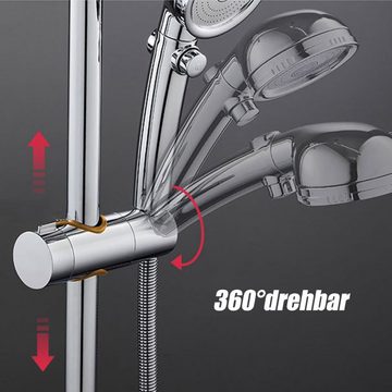 Lubgitsr Handbrause Duschhalterung Universal Handbrause Halterung 360°drehbar Brausehalter, (1-tlg)