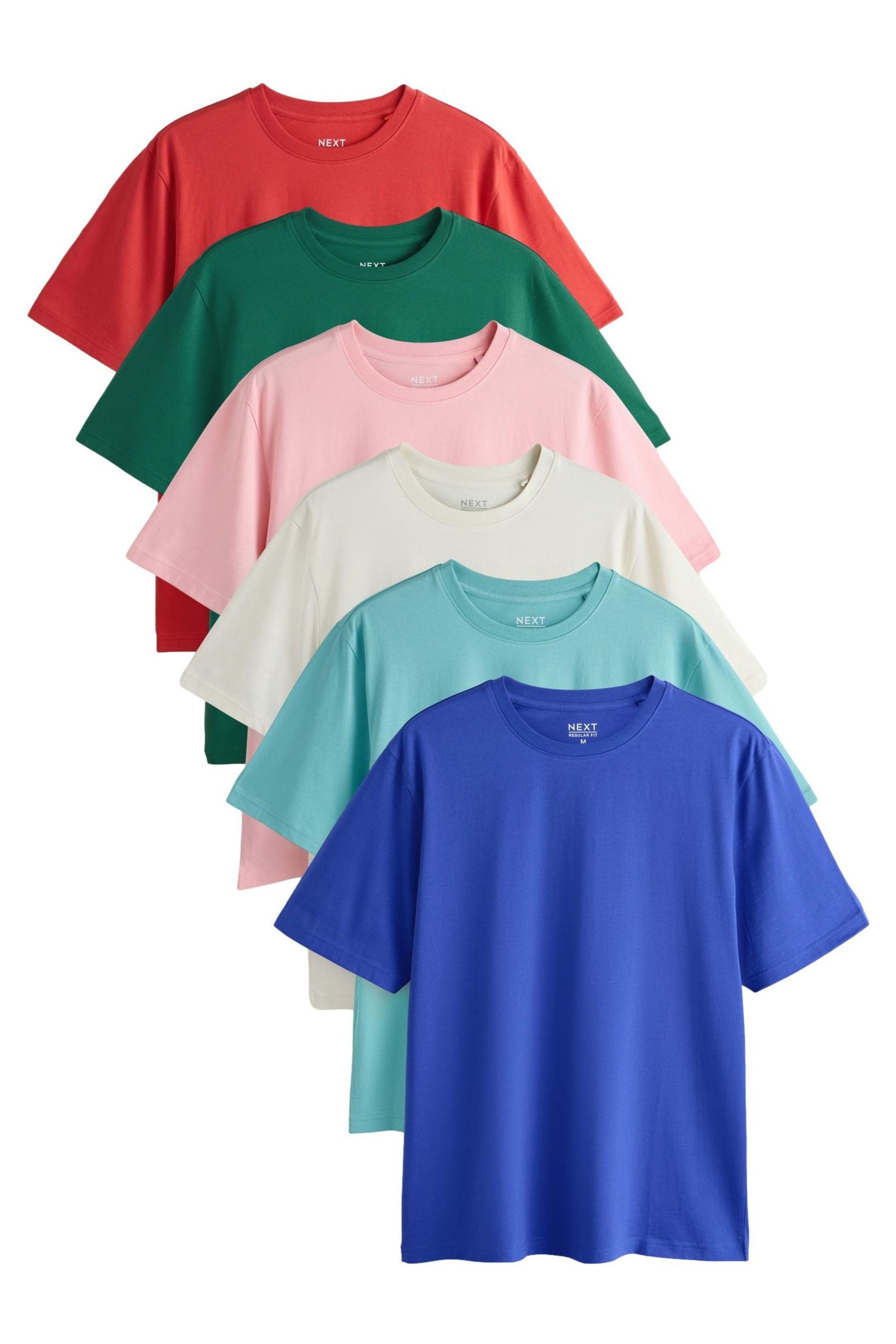 T-Shirt Essential Regular Fit T-Shirts, 6er-Pack