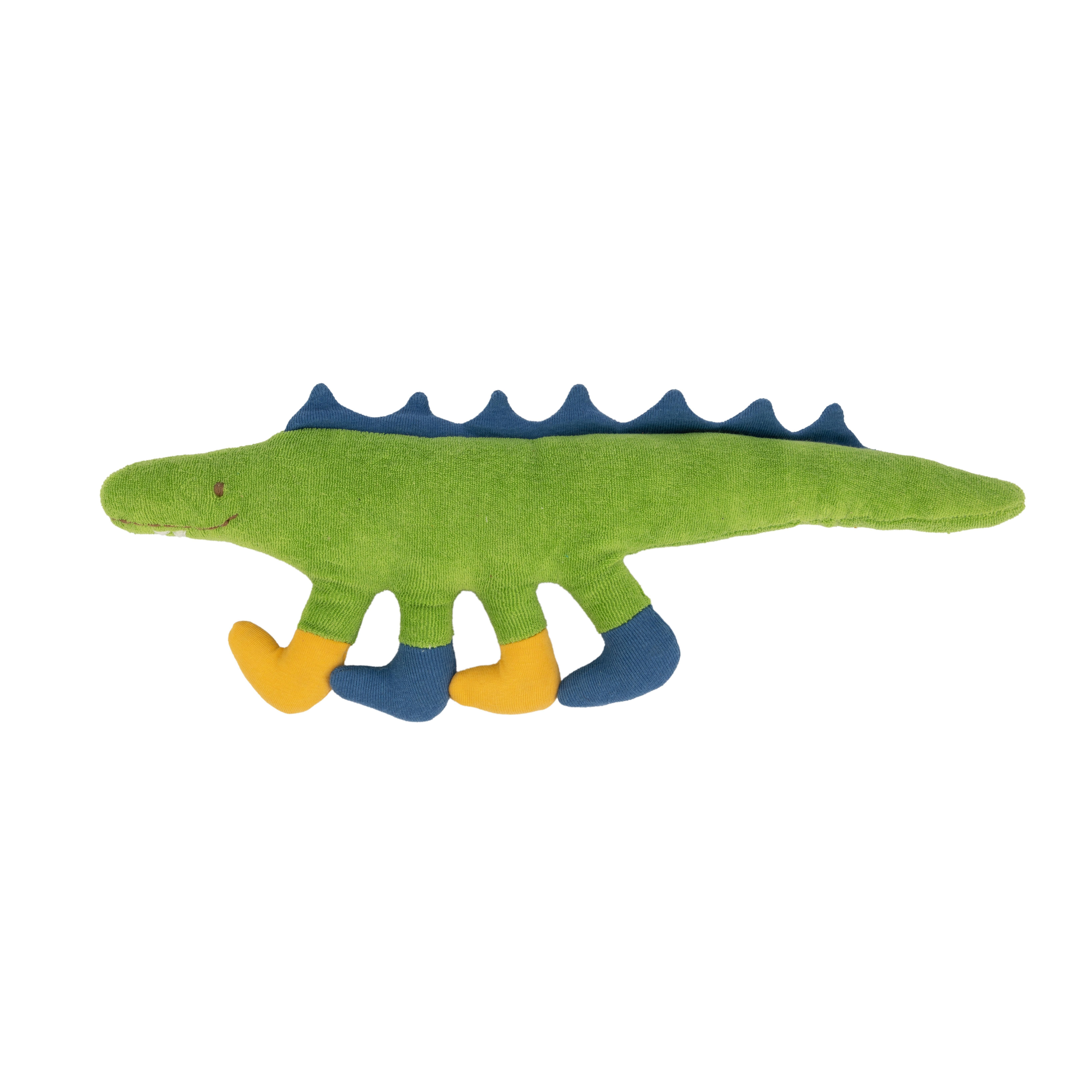 El Puente Stoffpuppe Stoffpuppe "Kroko" aus Bio-Baumwolle, Handmade, Handmade