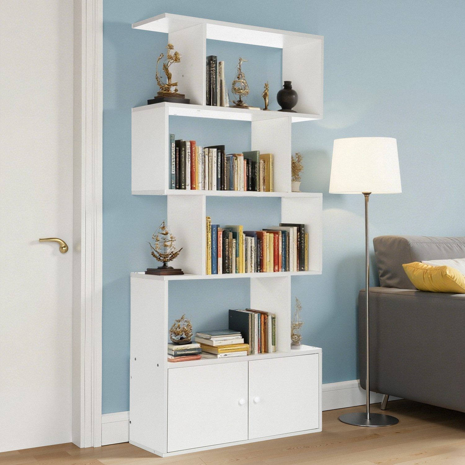 oyajia Bücherregal Bücherregal mit 4 Ebenen günstig online kaufen