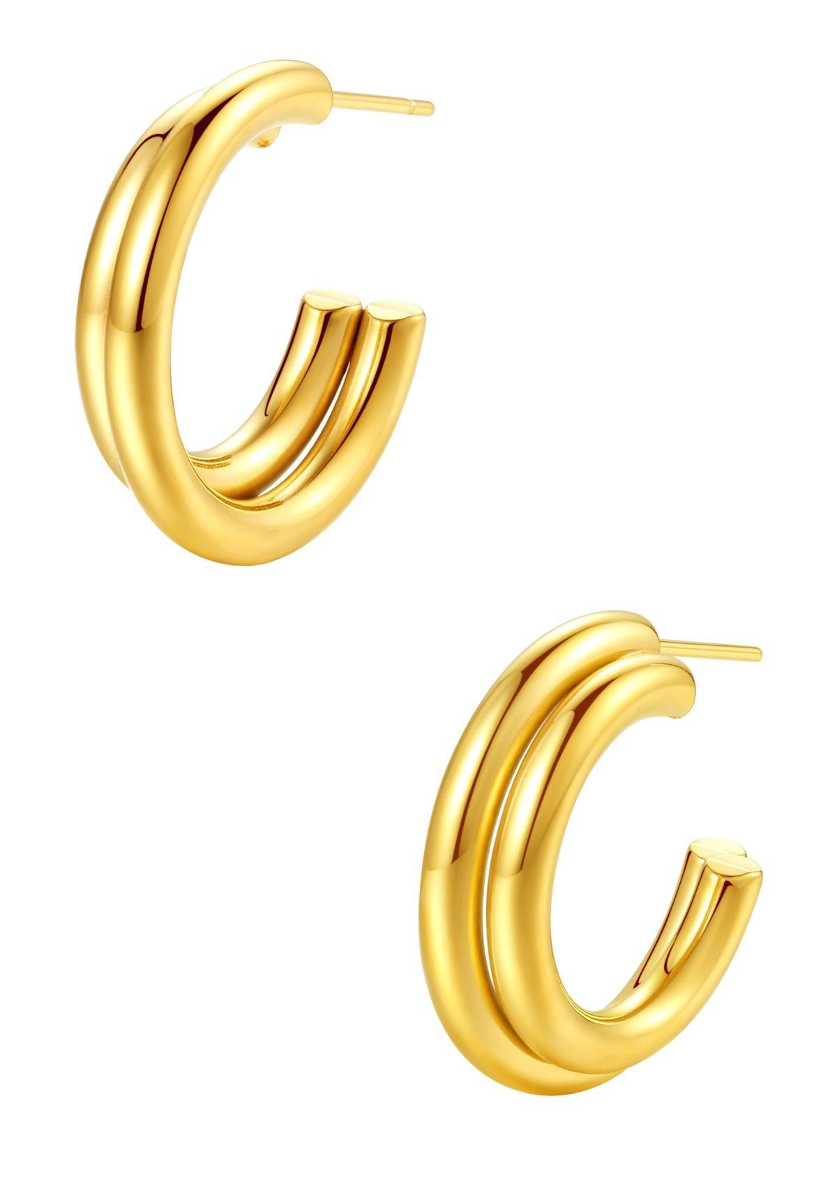Hey Happiness Paar Ohrstecker Doppelt massiv günstig online kaufen