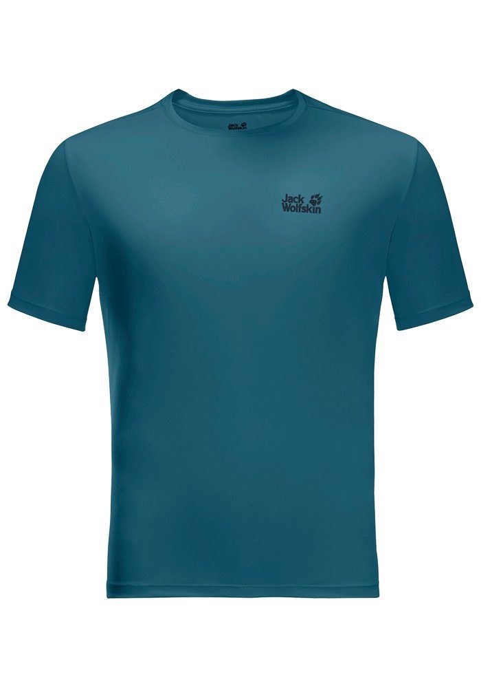 Jack Wolfskin T-Shirt blue-coral T M TECH