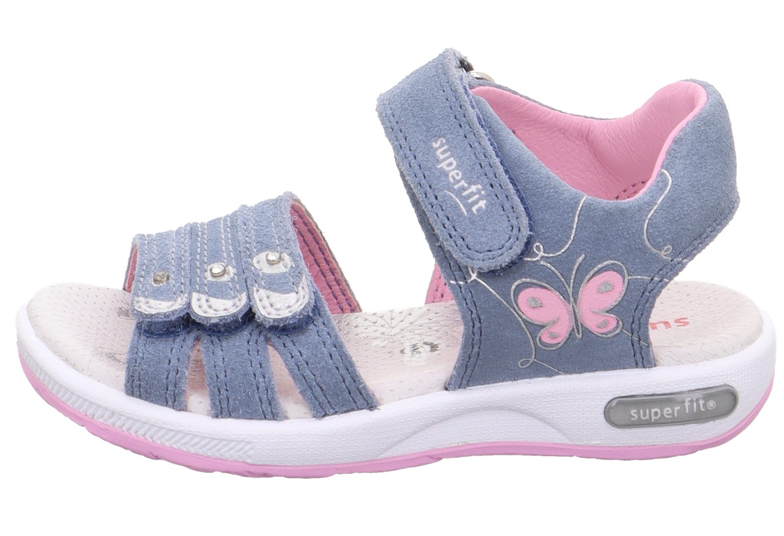 superfit Kinder Sandale 1-006137-8020 blau/rosa Sandalette
