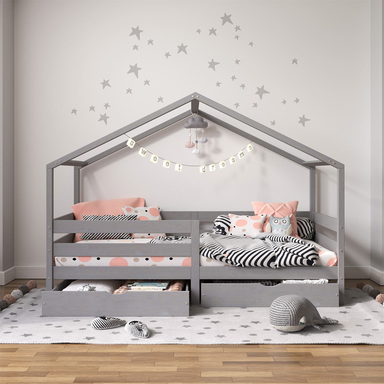 IDIMEX Kinderbett ENA, Hausbett Montessori 90 günstig online kaufen