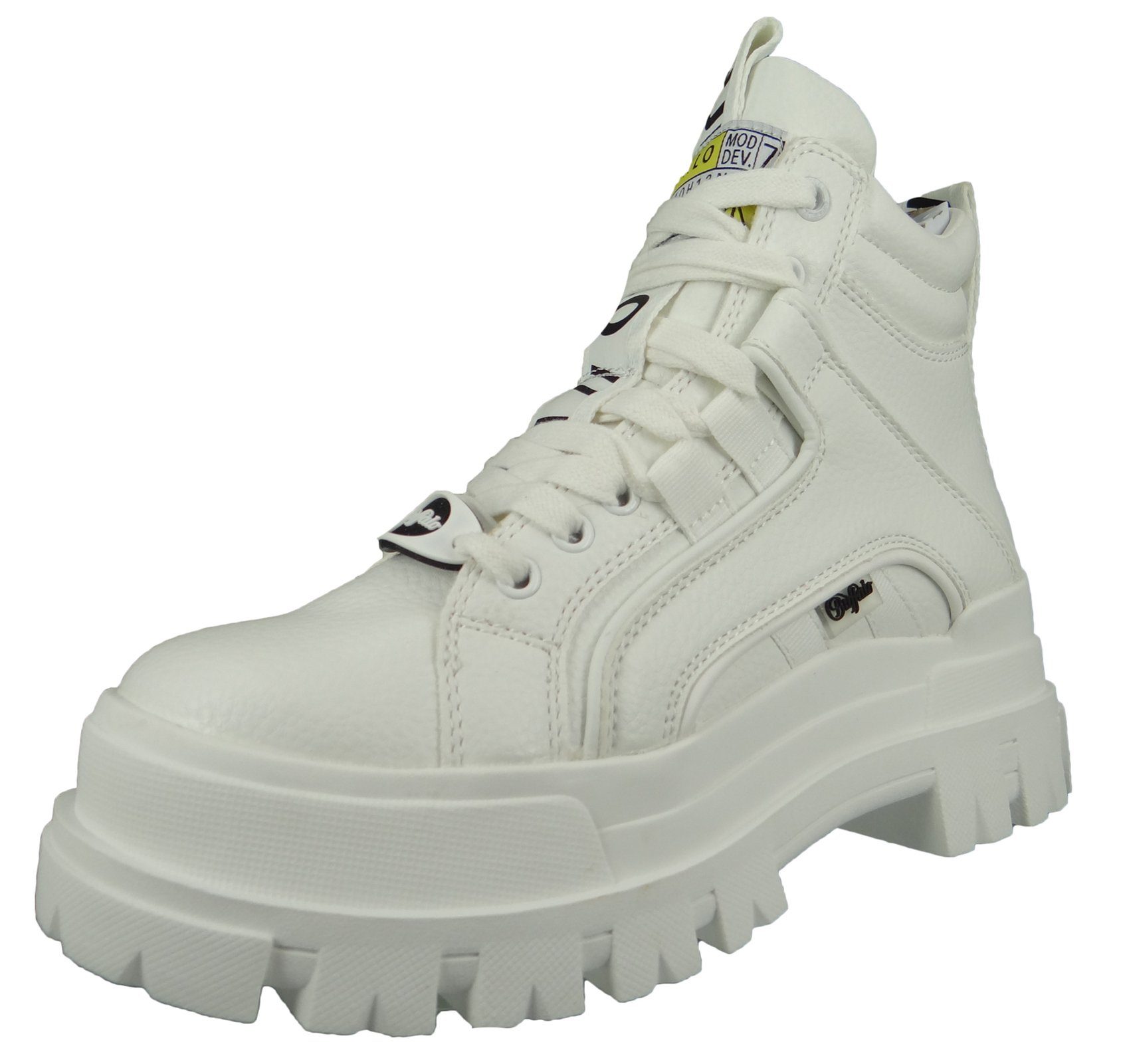 Buffalo 1622046 Aspha NC Mid Top Vegan White Sneaker | 