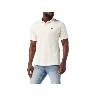 Lacoste Poloshirt beige passform textil (1-tlg)