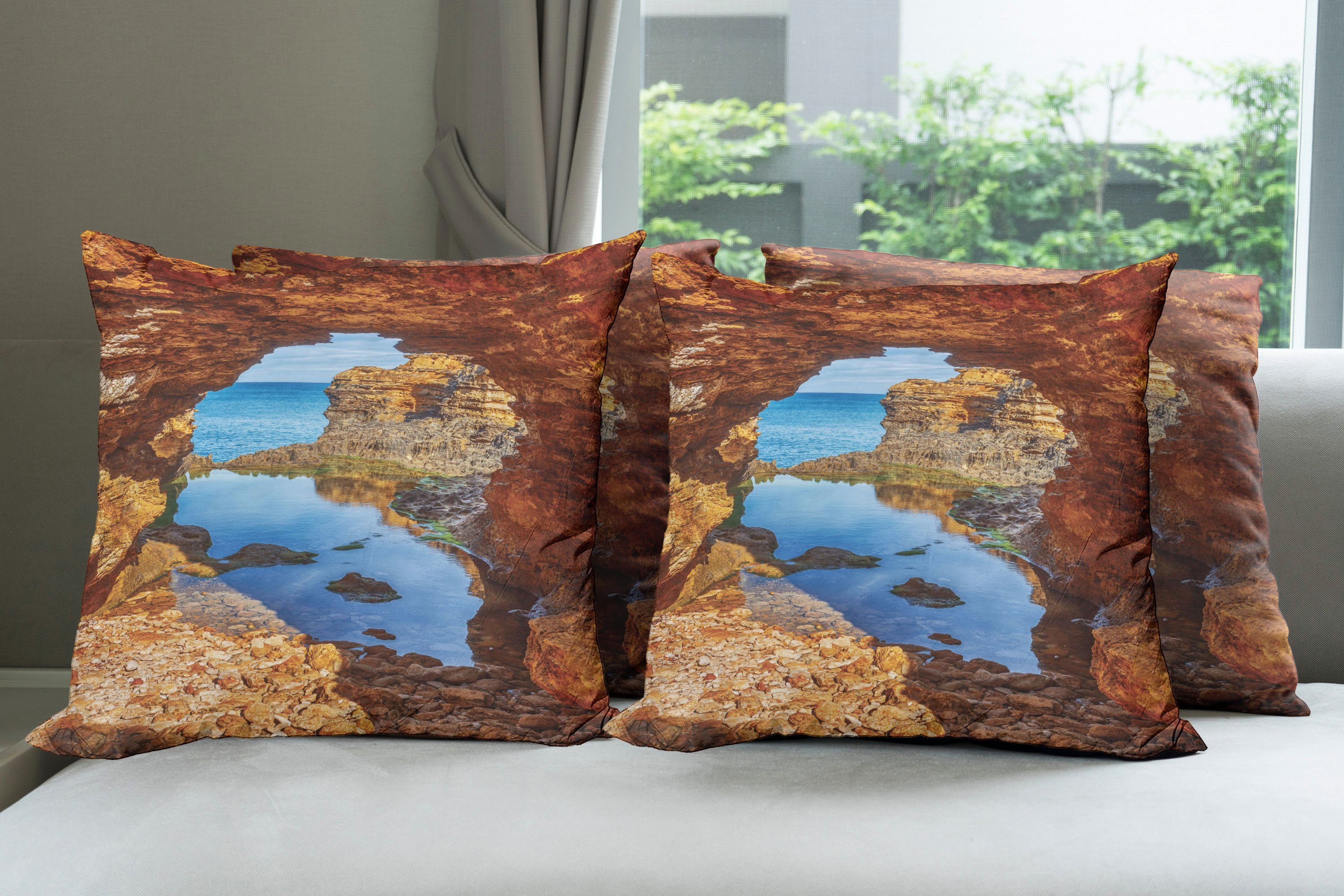 Accent Kissenbezüge Australian Himmel Stück), Meer Abakuhaus Doppelseitiger Landschaft (4 Digitaldruck, Modern und