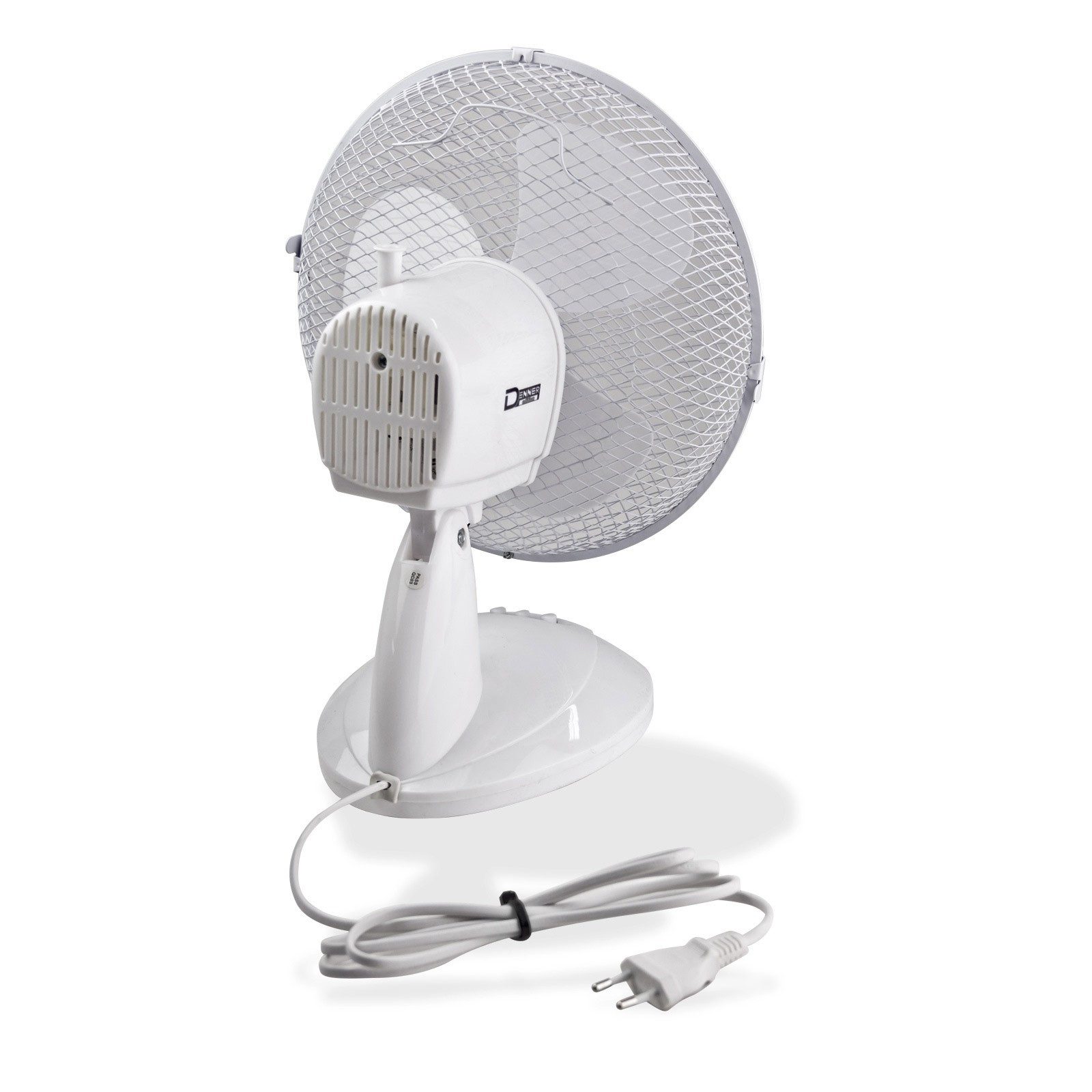 DEMA Tischventilator Tischventilator Ø 27 cm Oszillation weiß 2 Stufen – Bild 5 von 5