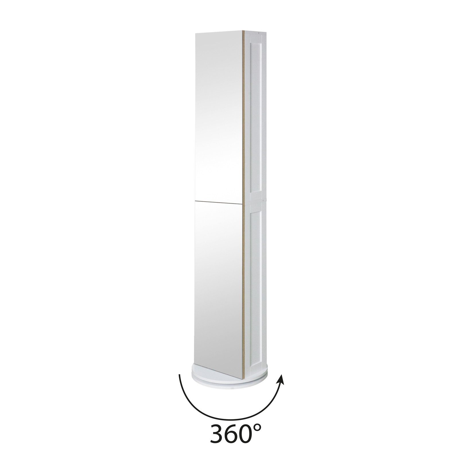 HTI-Living Ganzkörperspiegel Standspiegel mit Regal und Drehfunktion (Stück, 1-St., 1 Badregal), Badregal Badschrank