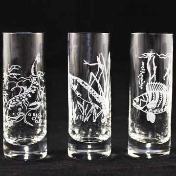 Bohemia Crystal Schnapsglas Barline, Kristallglas, veredelt mit Gravur, 6-teilig, Inhalt 50 ml, Schnapsglas-Set