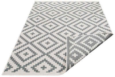 Teppich Ronda Wendeteppich, my home, rechteckig, Höhe: 5 mm, Sisal-Optik, Flachgewebe, In- und Outdoor, geometrisches Boho Design