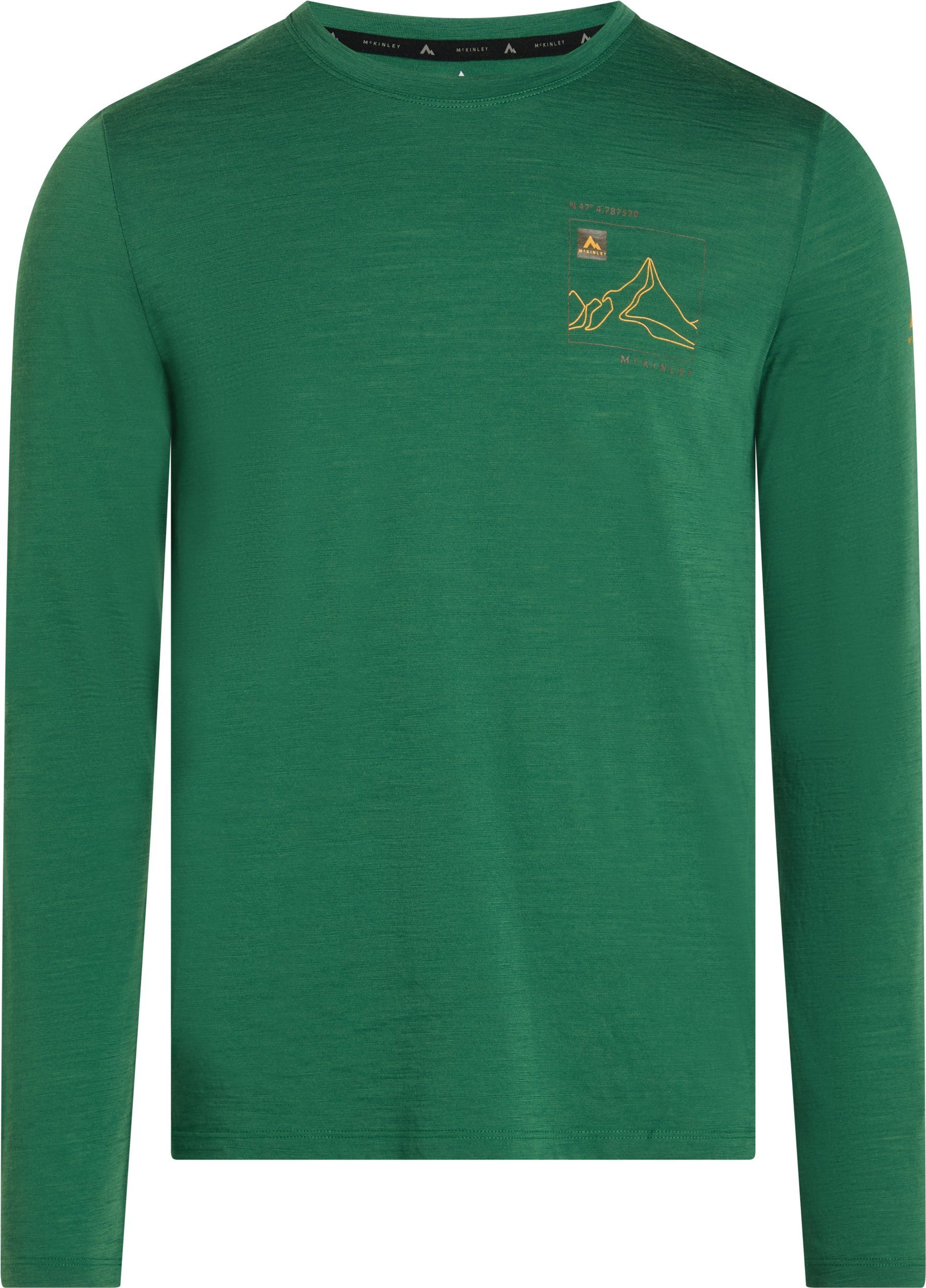 McKINLEY Langarmshirt He.-T-Shirt Shane IV LS M GREEN DARK