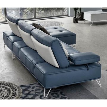 JVmoebel Ecksofa, Wohnlandschaft Couch Polster Textil Stoff Leder Sitz Garnitur Eck