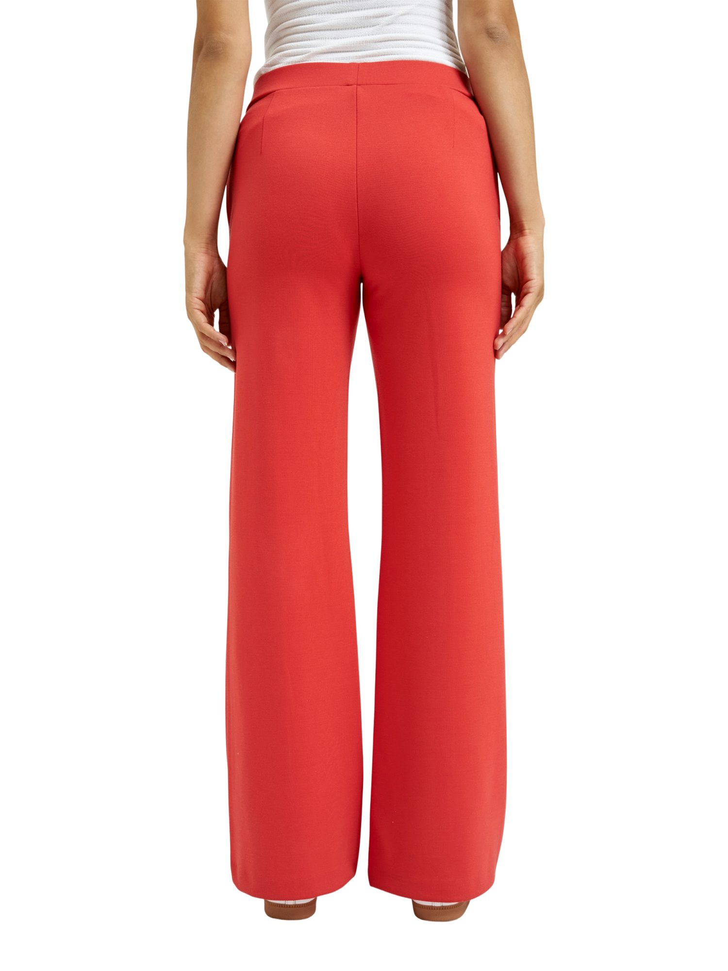 Smith & Soul Stoffhose rot, Casual, Polyester, Unifarben, Gerade, Mittel