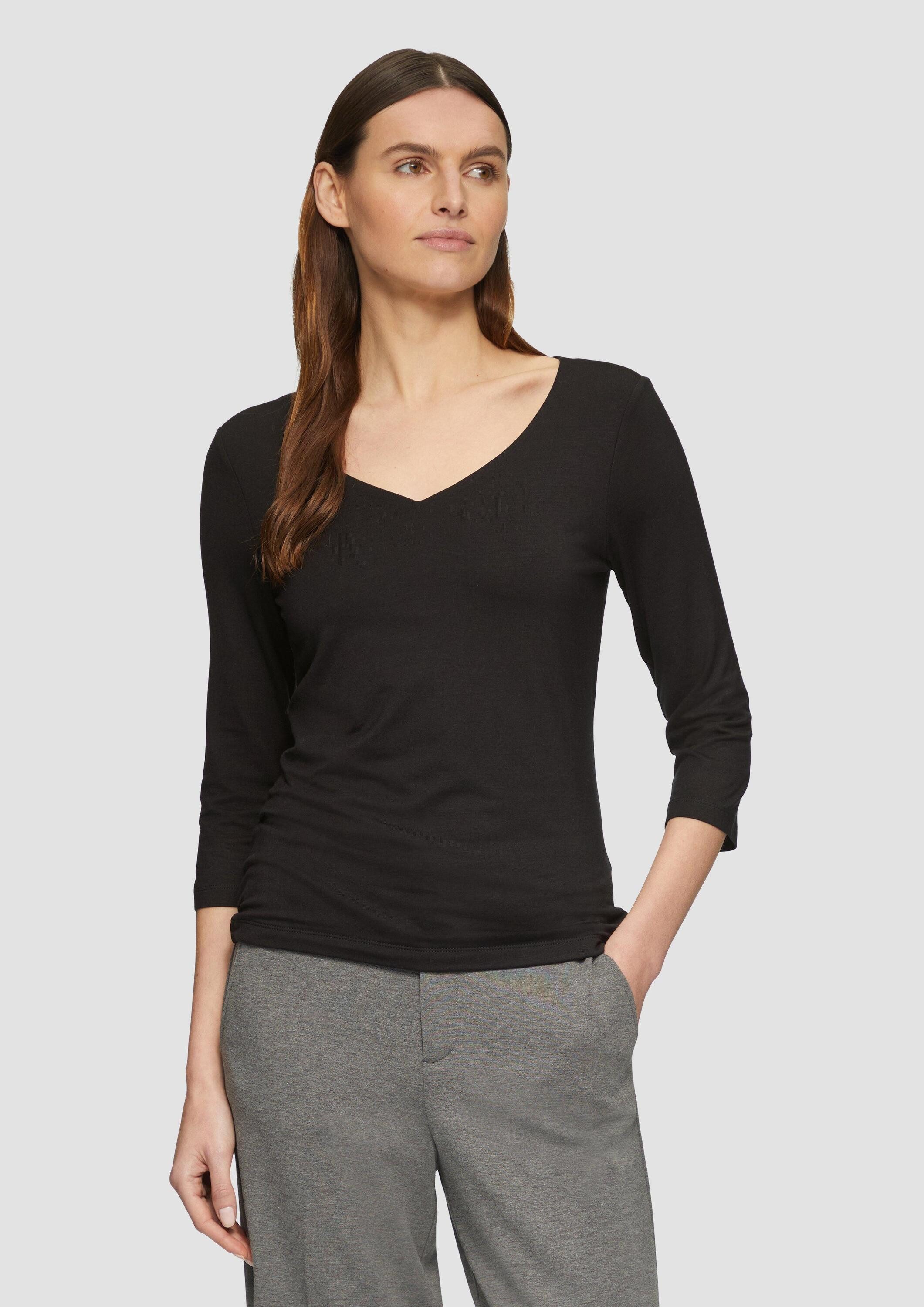 s.Oliver 3/4-Arm-Shirt T-Shirt (1-tlg) günstig online kaufen