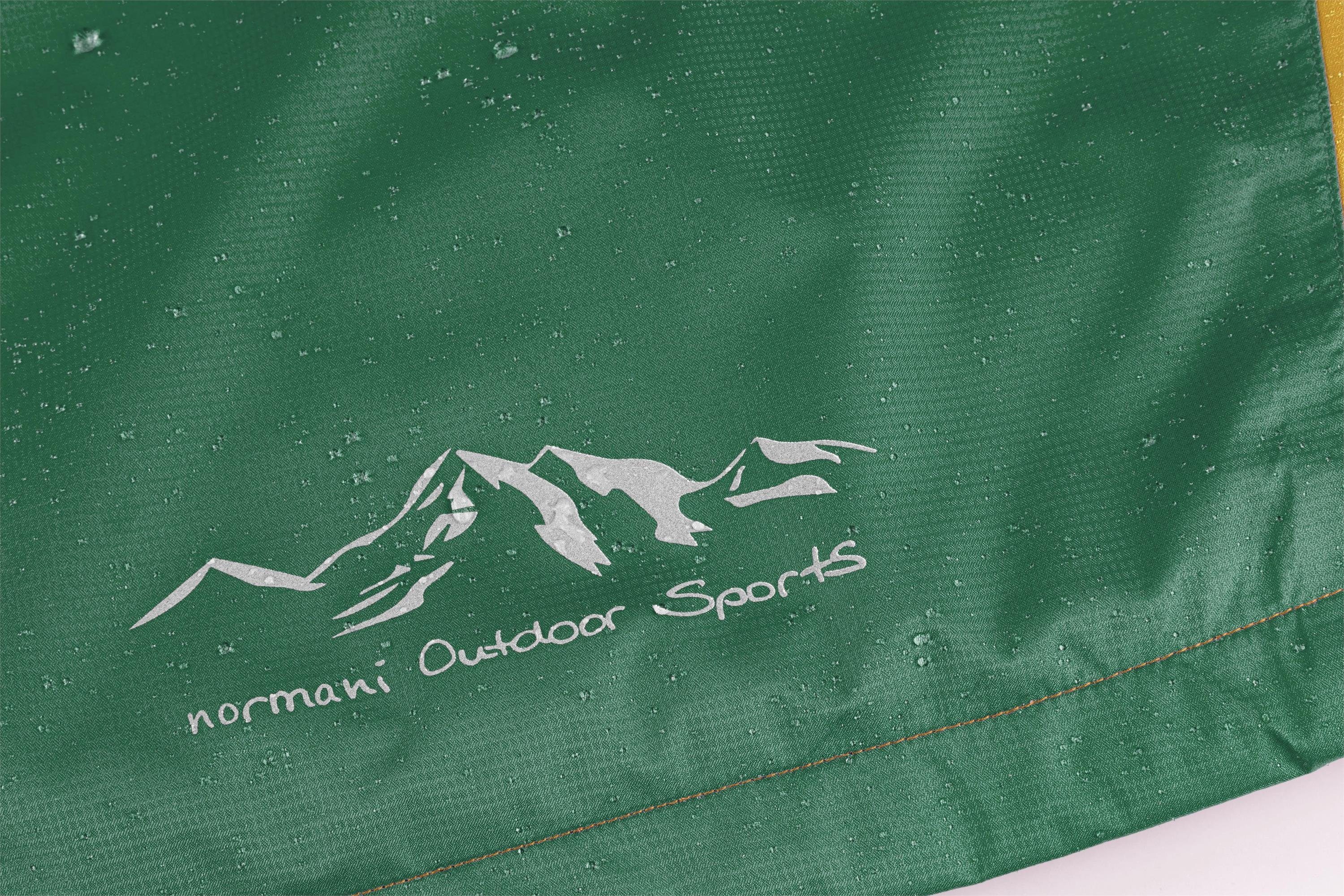 normani Regenjacke Kinder Regenjacke mit Fleecefutter Wasilla Wasserdichte Outdoor Übergangsjacke mit 3M Reflektoren