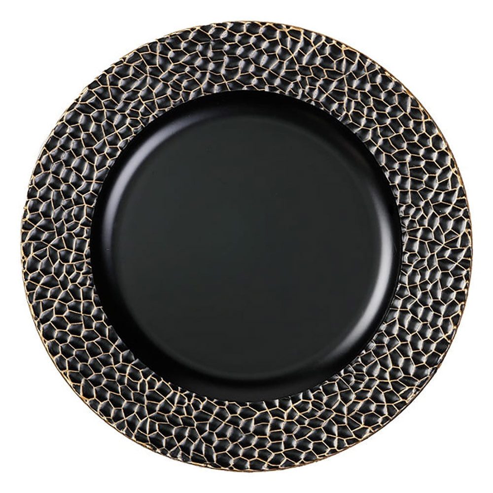 INGE-GLAS® Dekoteller Kunststoff Dekoteller Dark Deluxe 33cm