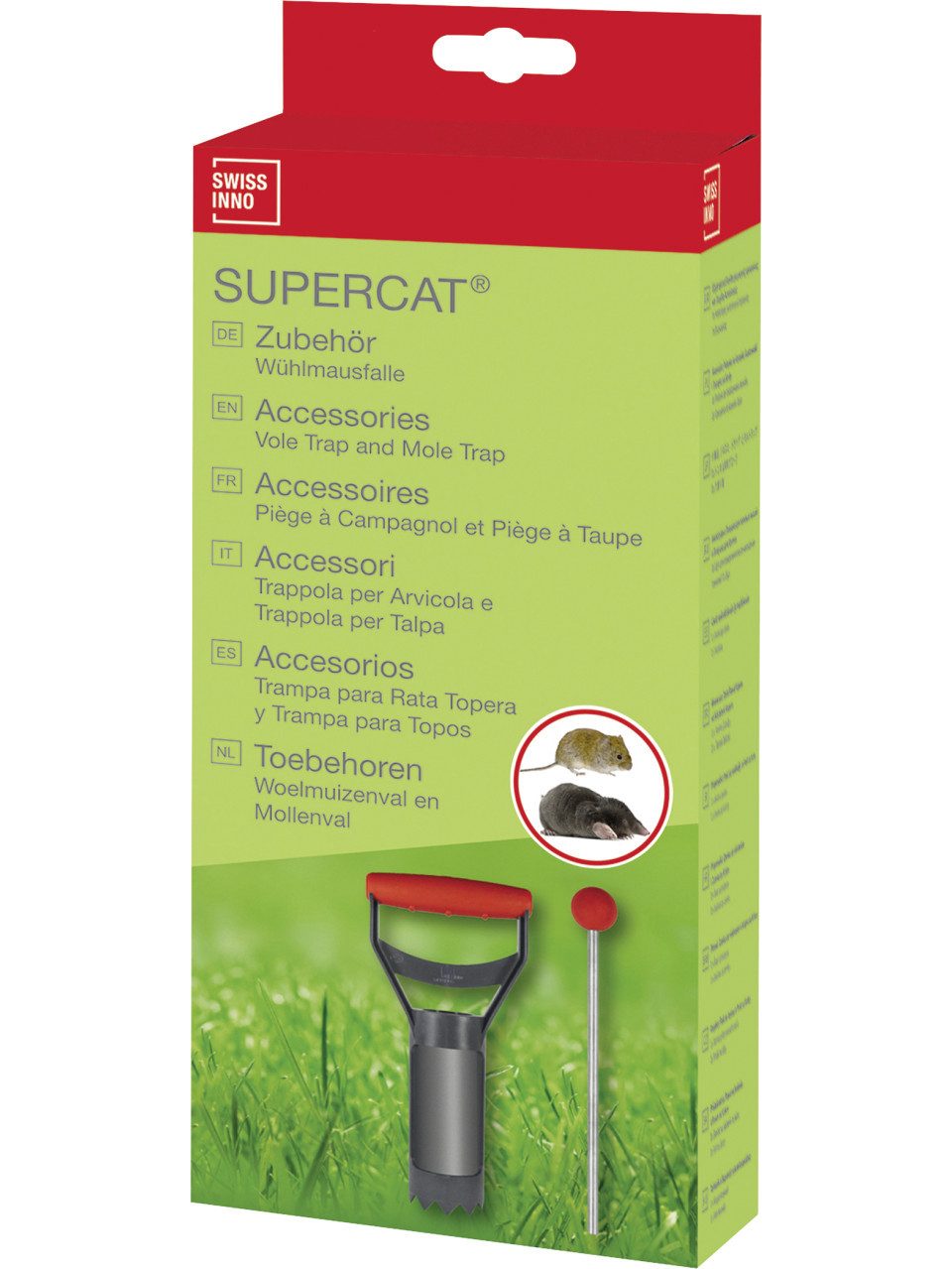 Swissinno Vergrämungsmittel Swissinno SuperCat Wühlmausfalle Zubehörset