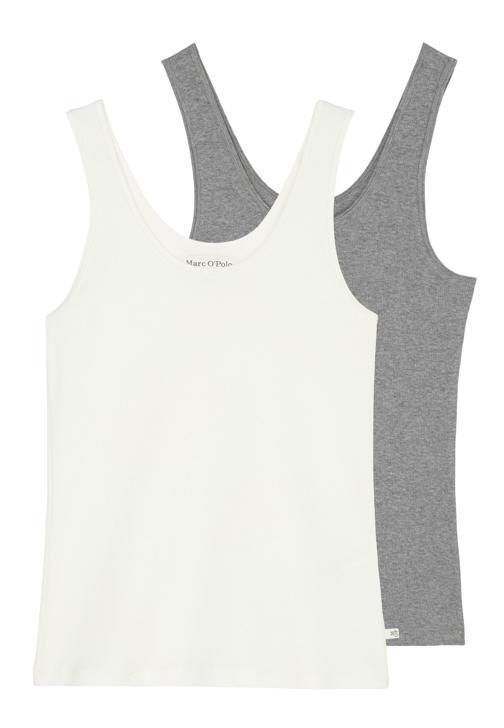 Marc O'Polo Unterhemd 2er Pack Iconic Rib (Spar-Set, 2-St) Unterhemd / Top - Baumwolle - Atmungsaktiv