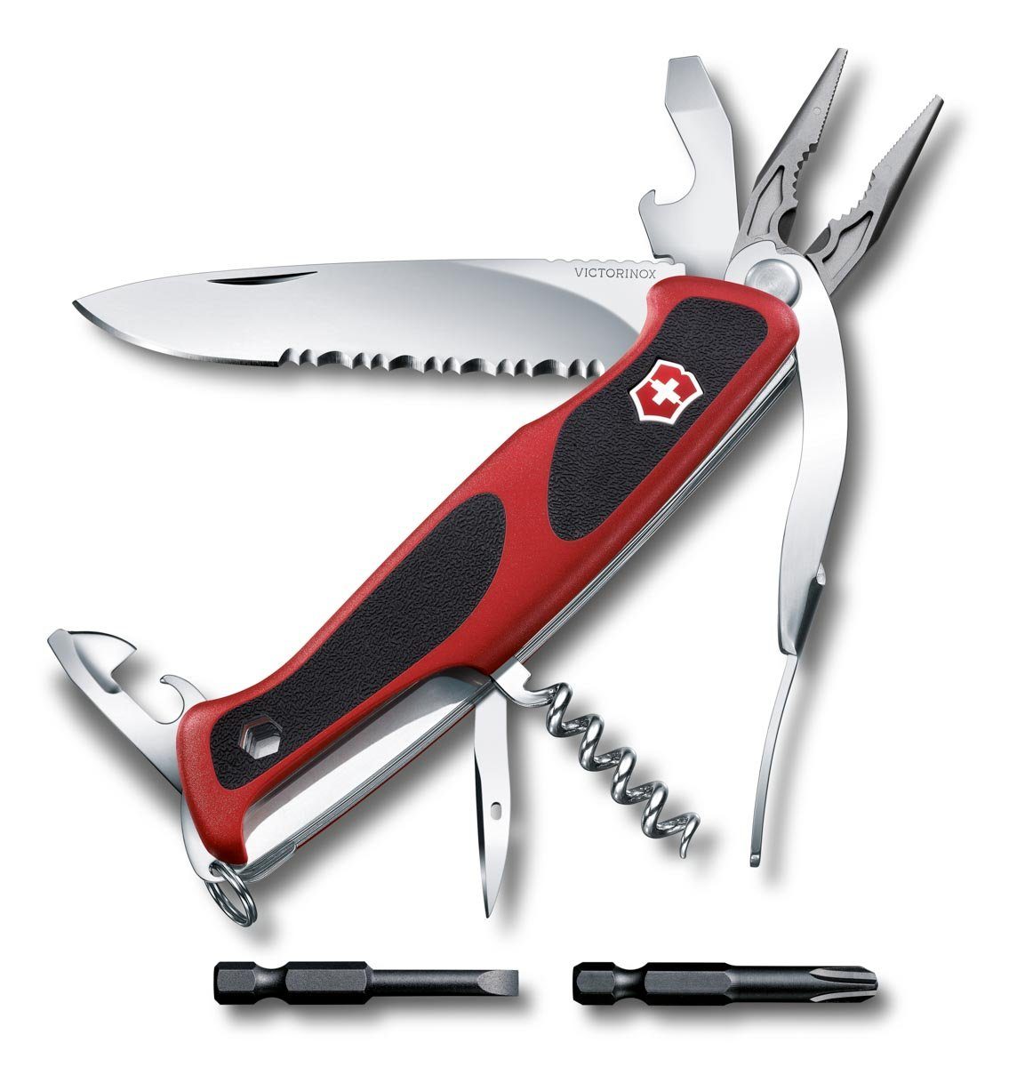 Victorinox Taschenmesser Ranger 174 W Grip, 130 mm, rot/schwarz