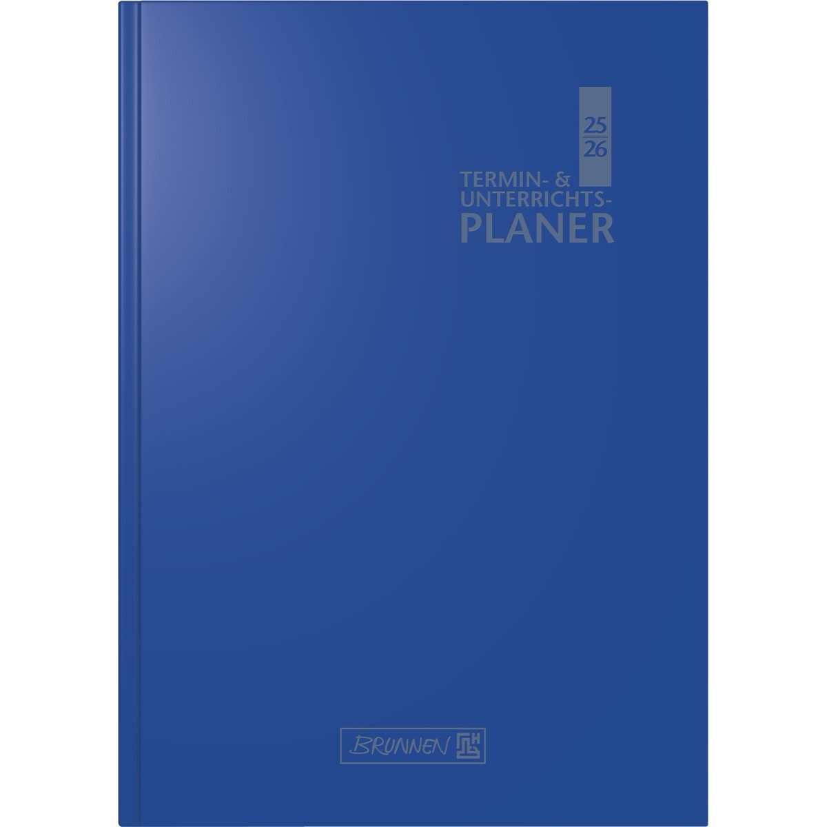 BRUNNEN Buchkalender Lehrerkalender 1 Woche/2 Seiten 2025/2026 ca. A5 17x24cm Baladek blau